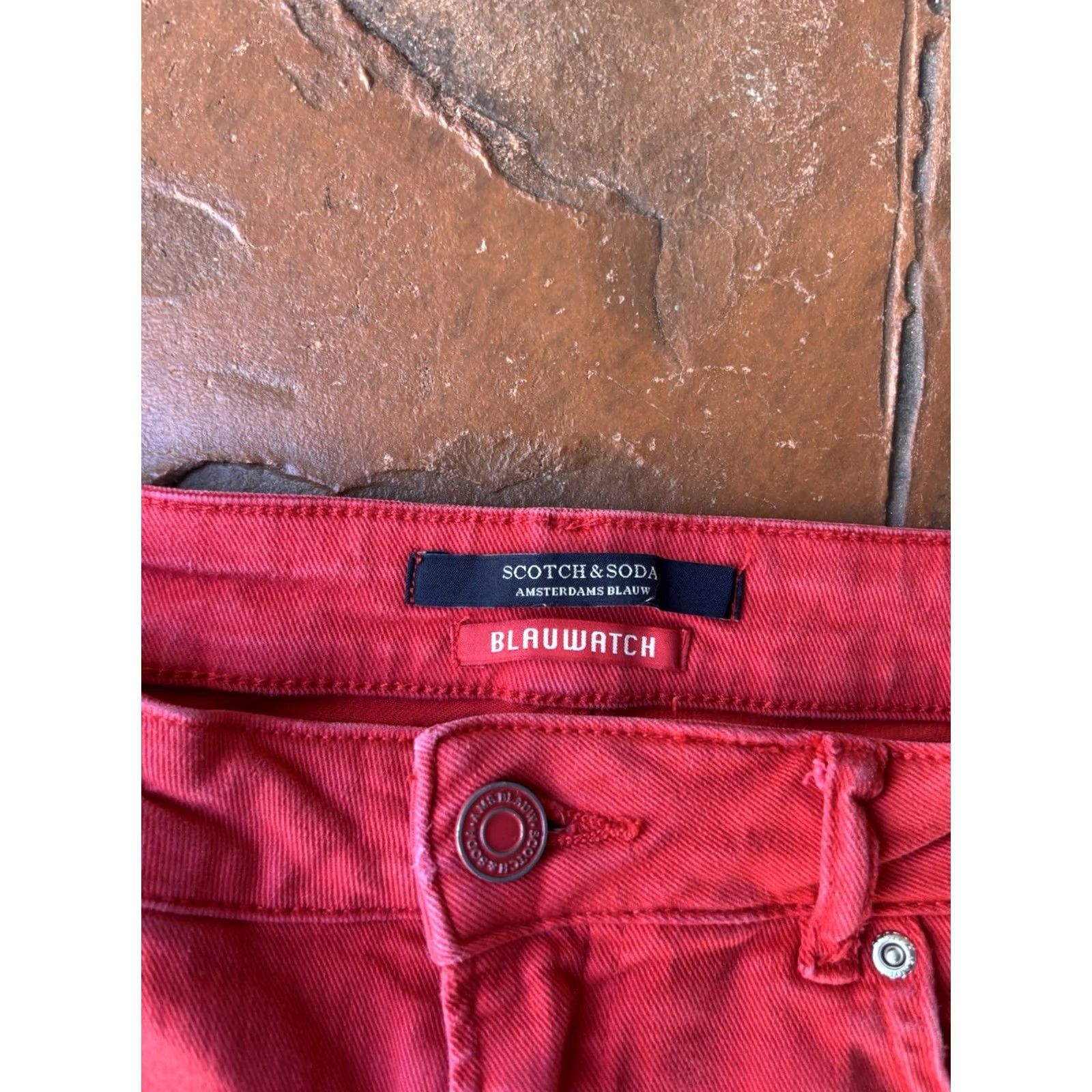 Scotch & Soda Scotch & Soda The Keeper Slim Jeans Women’s 28x32 Red Straight Leg Jeans Size 28" / US 6 / IT 42 - 2 Thumbnail