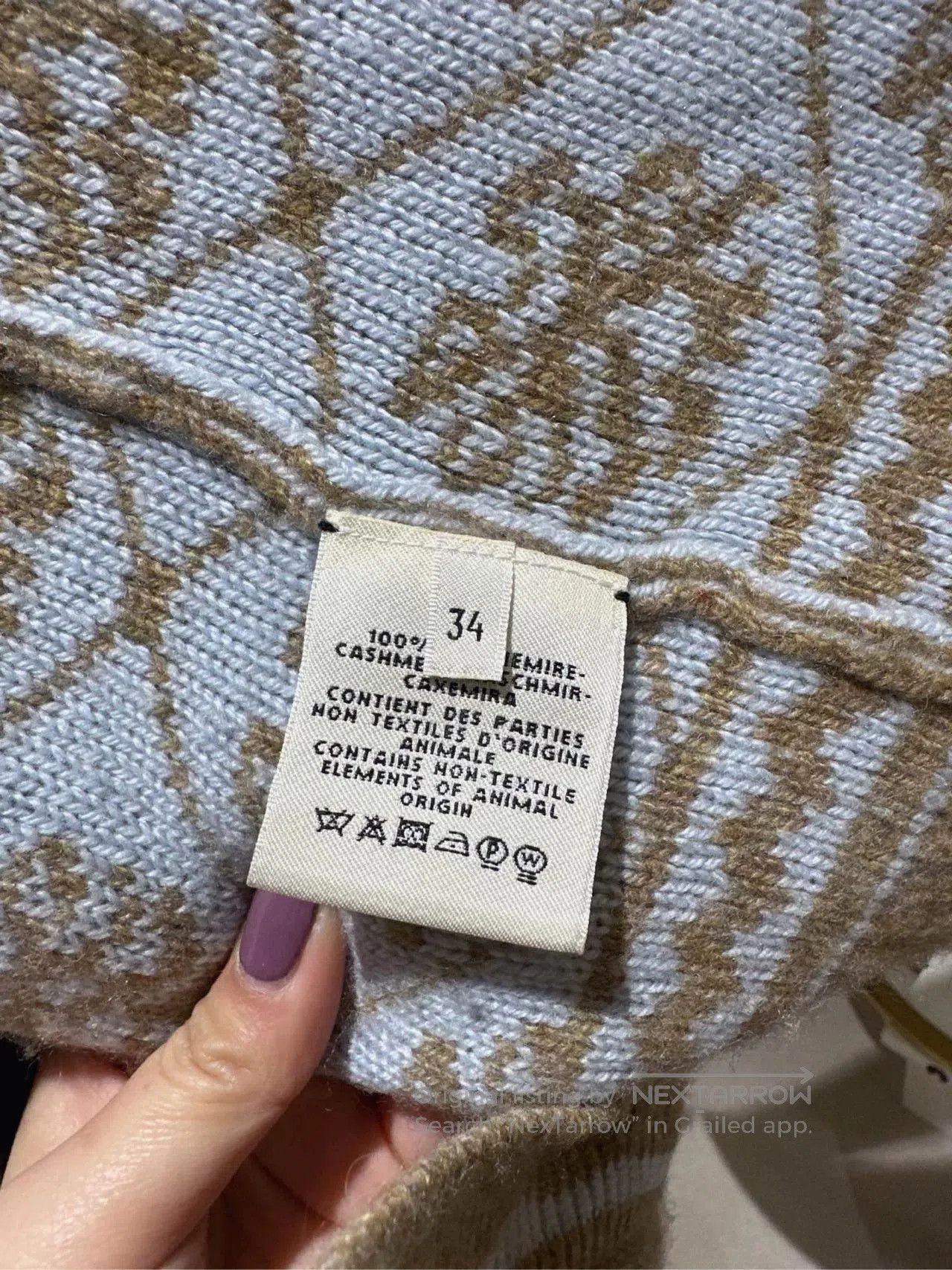 Hermes Hermes Beige Long Cashmere Cardigan. Size US XXS / EU 40 - 4 Thumbnail