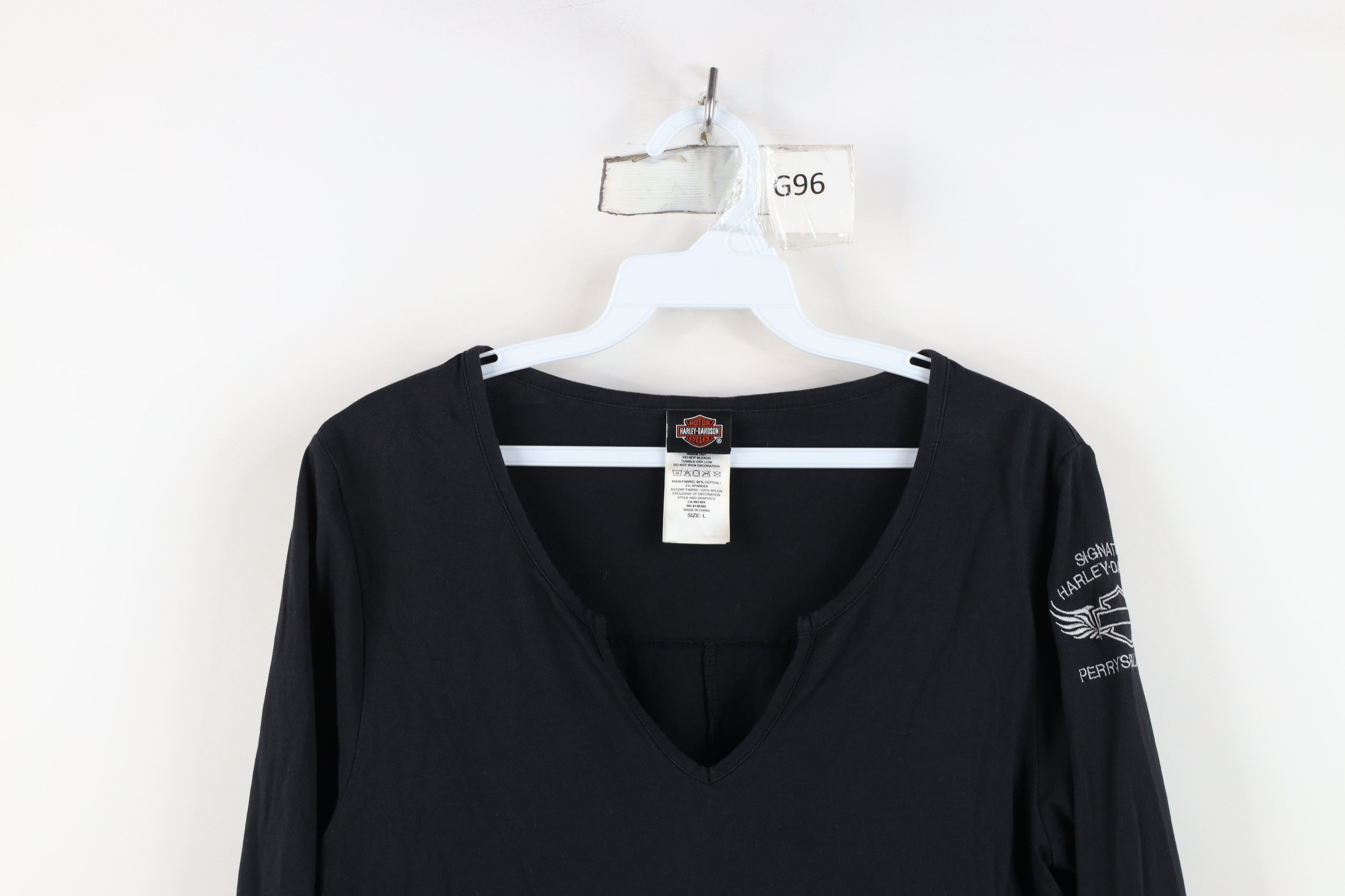 Harley Davidson Y2K Harley Davidson Skull Lace Long Sleeve T-Shirt Black Size L / US 10 / IT 46 - 2 Thumbnail