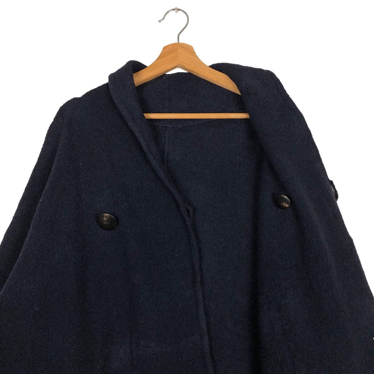 Issey Miyake 🔥Rich Black - Long Fly Coats Jacket Jungmen Japan Size US L / EU 52-54 / 3 - 11 Thumbnail