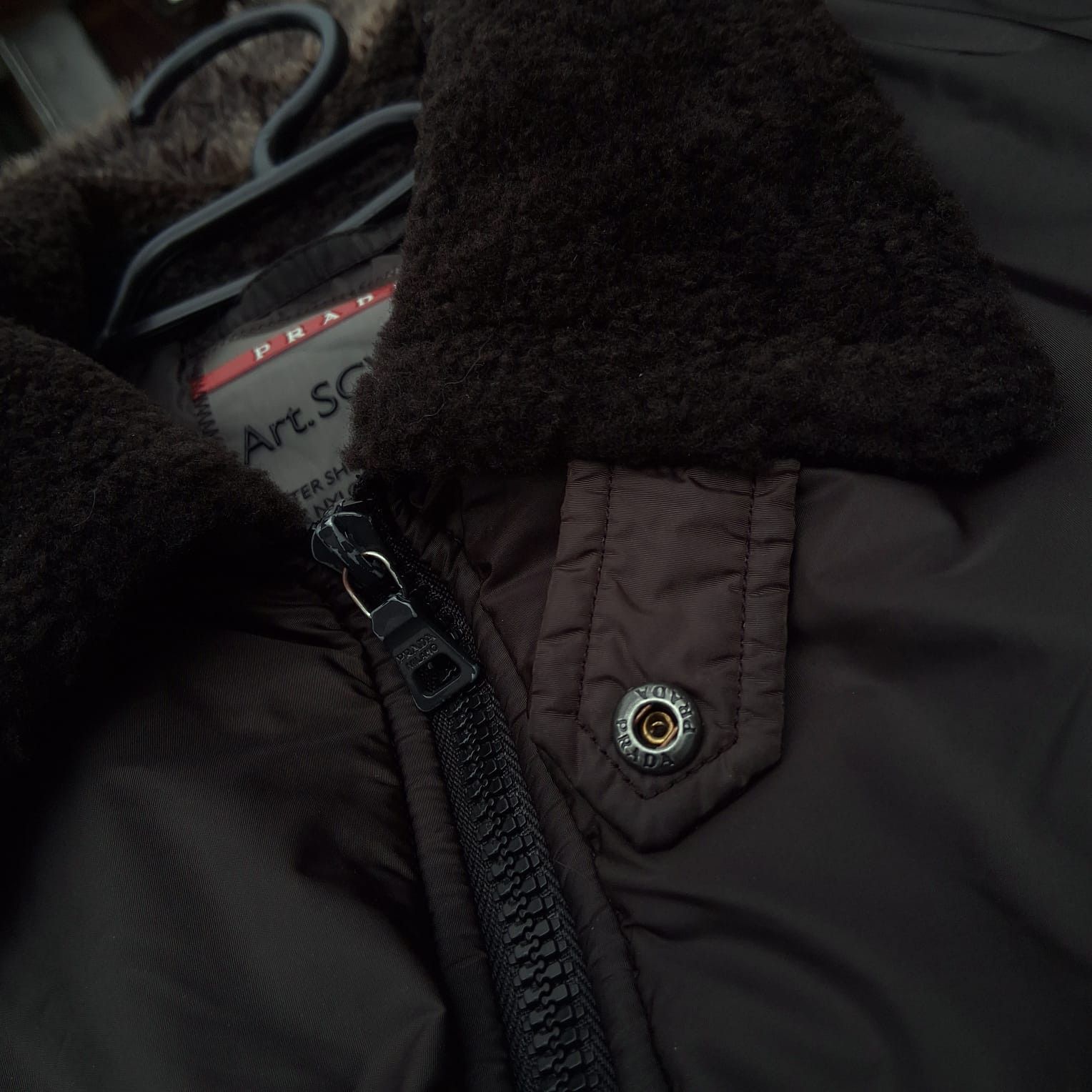 Prada Vintage Prada Sport Nylon Padded Jacket w/ Real Fur Collar Size US M / EU 48-50 / 2 - 12 Thumbnail