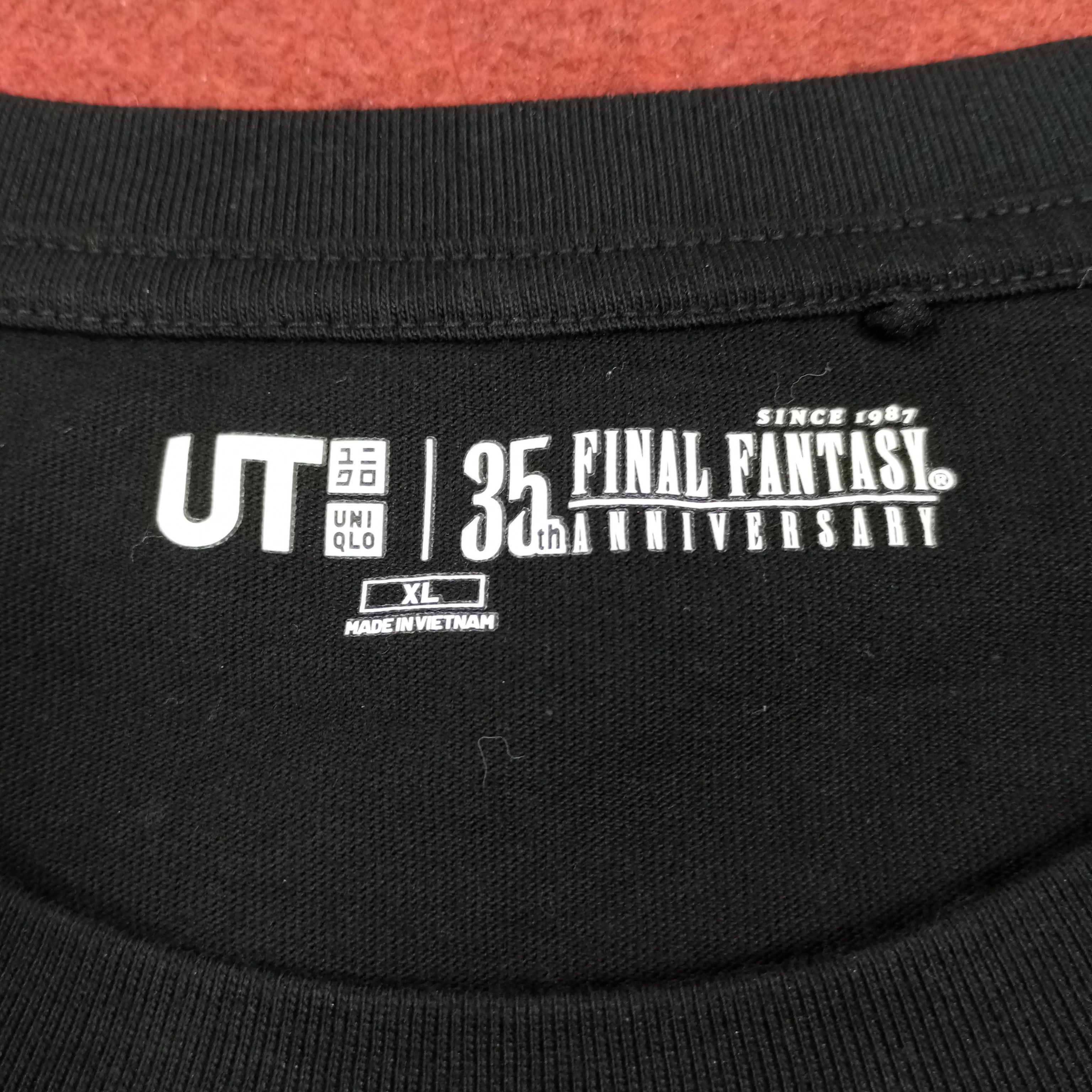Japanese Brand × The Game × Uniqlo Uniqlo X Final Fantasy 35TH Anniversary Streetwear Tshirt Size US XL / EU 56 / 4 - 6 Thumbnail