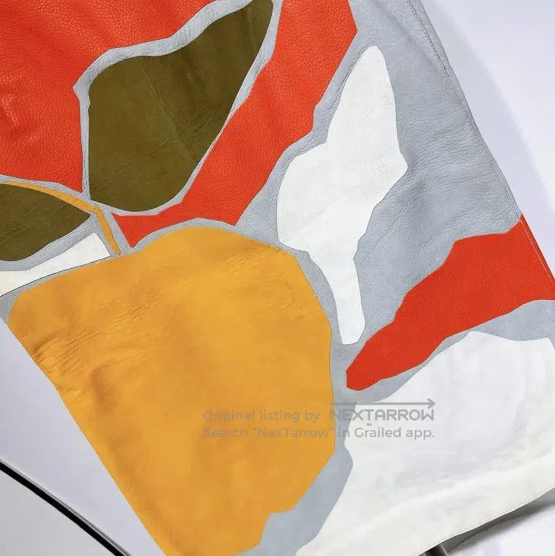 Other Burberry Color Block Leather Midi Skirt. Size 30" / US 8 / IT 44 - 3 Thumbnail