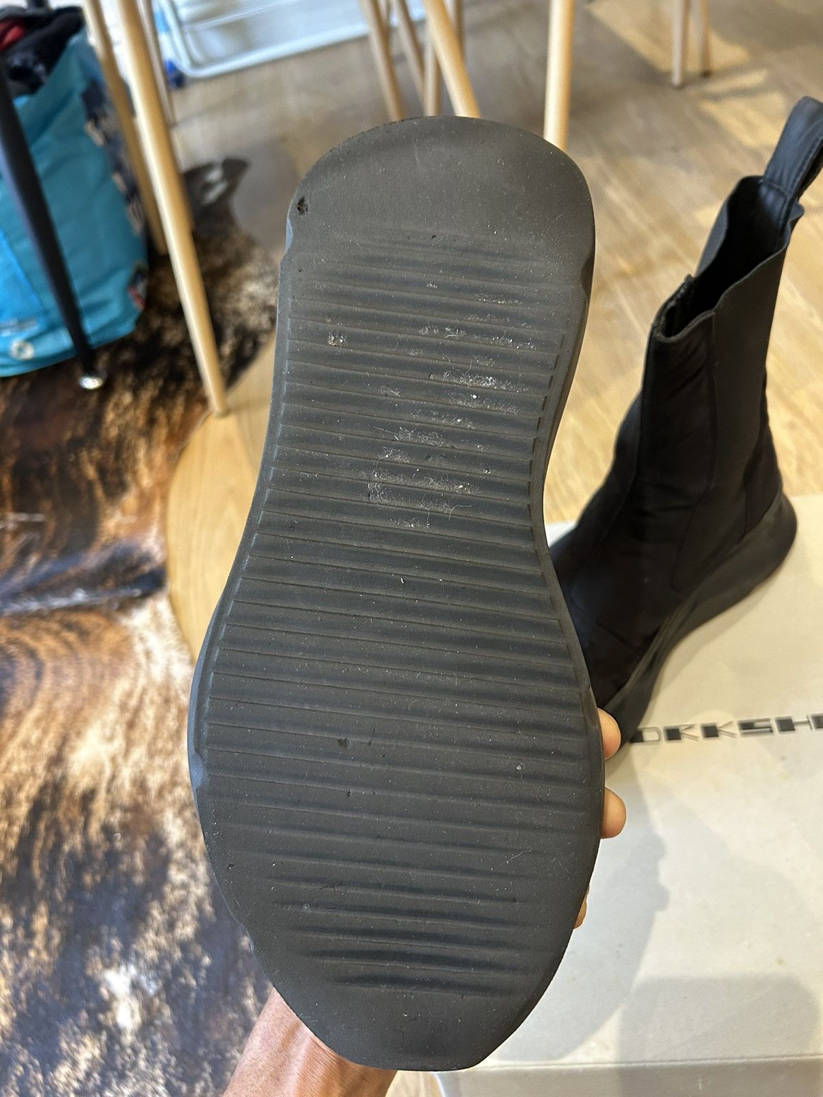 Rick Owens Drkshdw Rick Owens DrkShdw Abstract Beetle Boots 41.5 Size US 8.5 / EU 41-42 - 6 Thumbnail