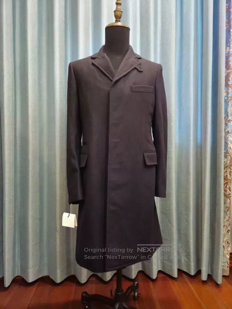 Hermes Hermes Navy blue wool cashmere mixed wool blend coat suit Size US S / EU 44-46 / 1 - 1 Thumbnail