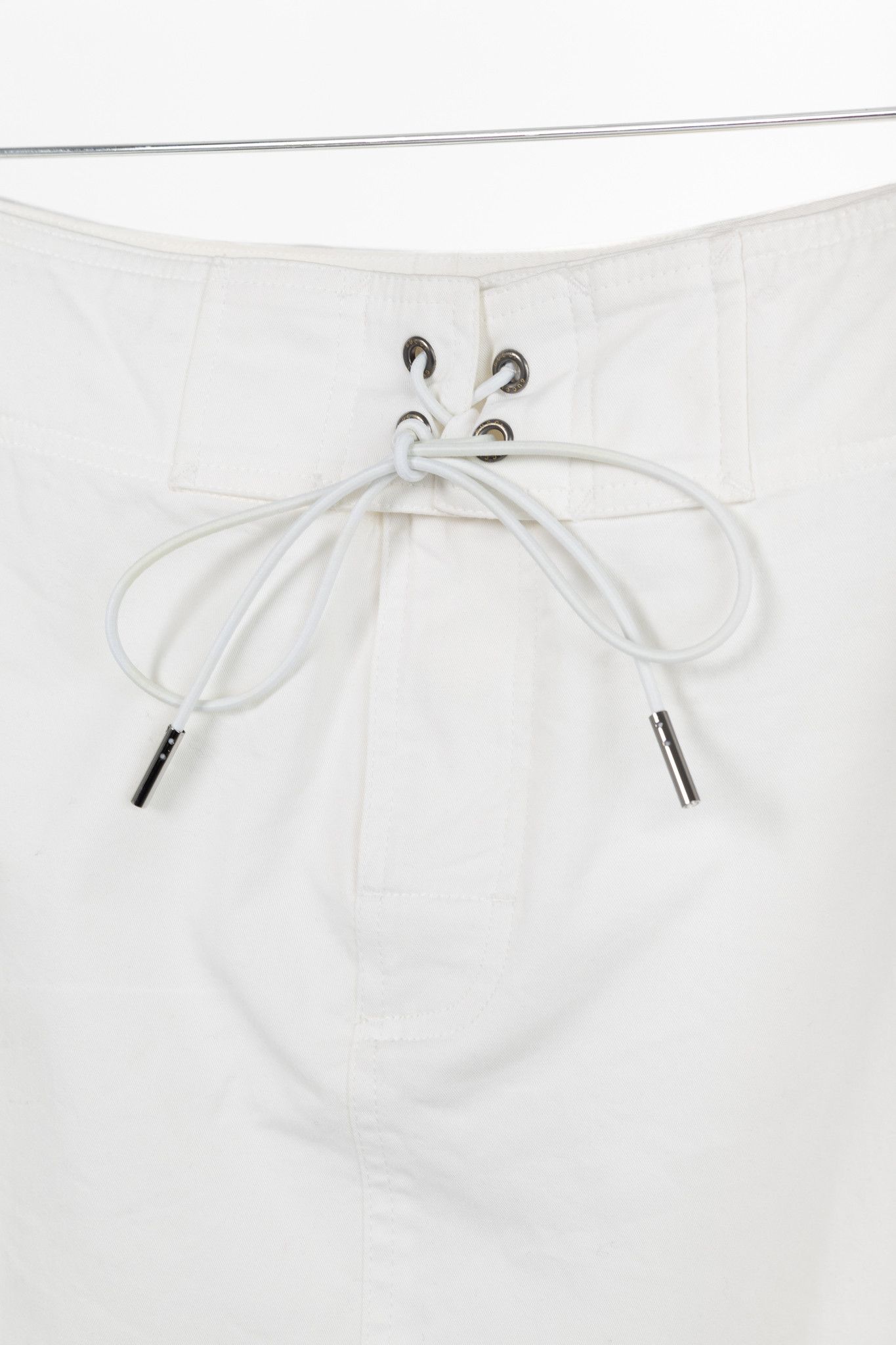 Gucci Gucci White Cotton Lace-Up Pencil Skirt Size 27" / US 4 / IT 40 - 6 Thumbnail
