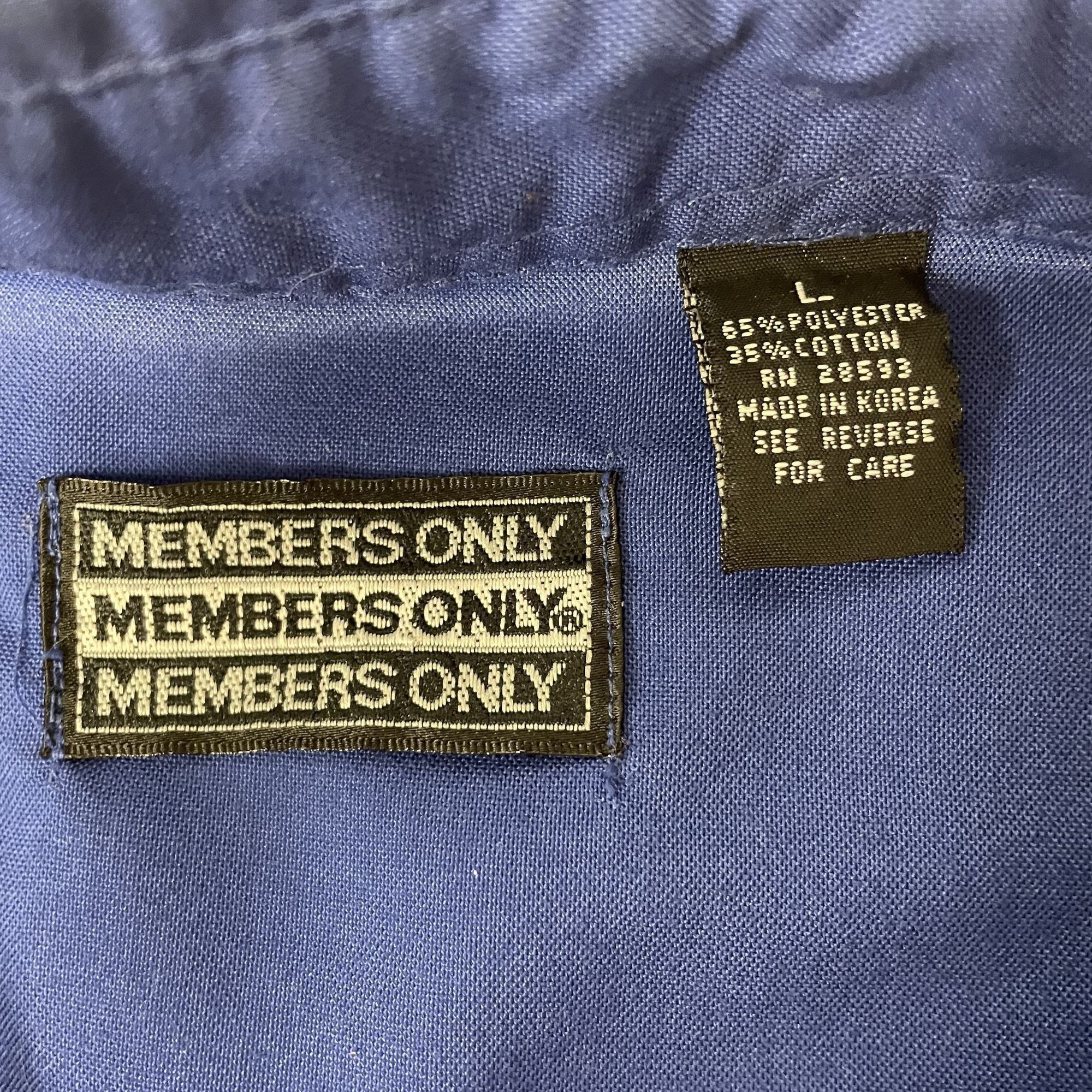 Members Only Vtg Members Only MoD Blue Banded Waist POLO Shirt Size US L / EU 52-54 / 3 - 5 Thumbnail