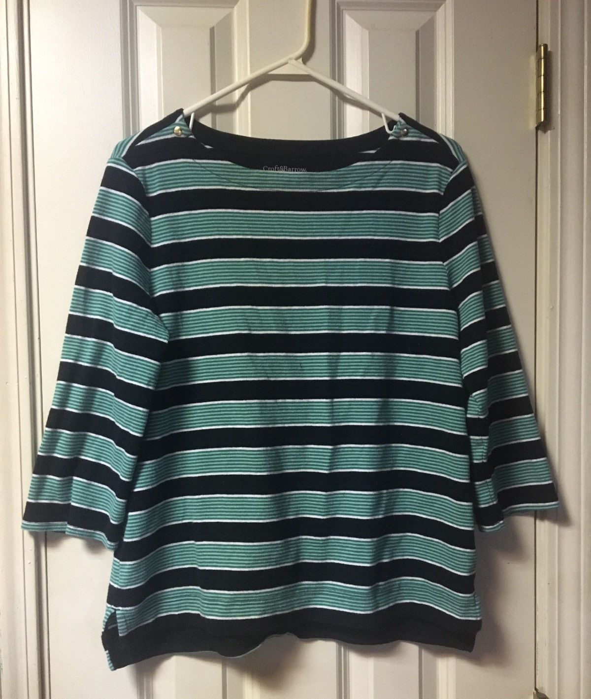 Croft & Barrow Croft & Barrow Women’s Top Large Blouse Excellent Condition Size L / US 10 / IT 46 - 5 Thumbnail