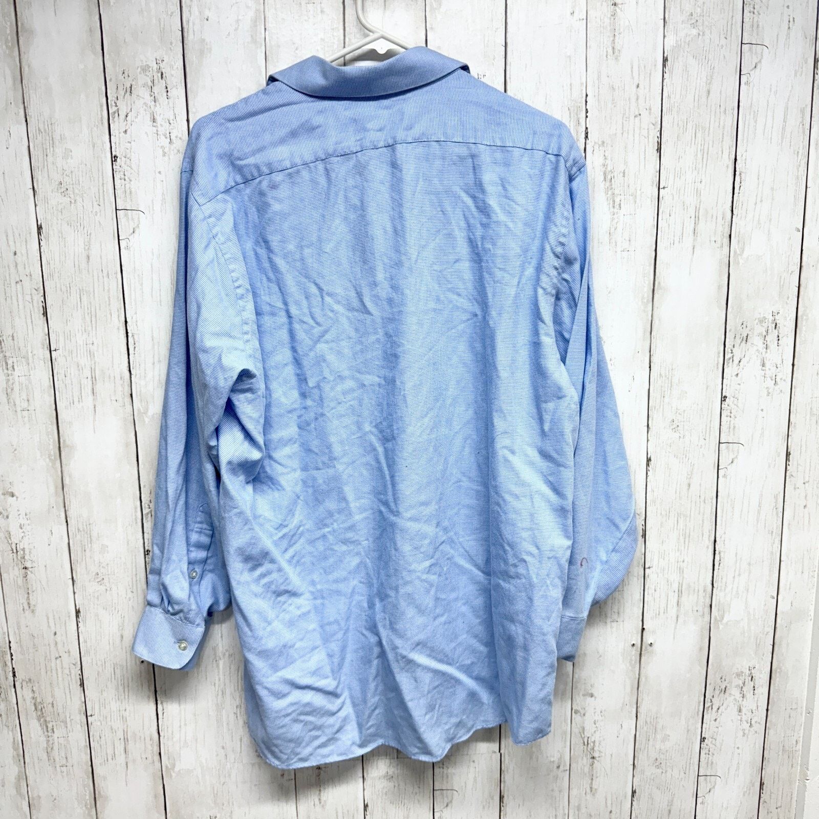 Van Heusen Van Heusen Shirt 16-16.5 32/33 Blue Long Sleeve Button Down Size US M / EU 48-50 / 2 - 6 Thumbnail