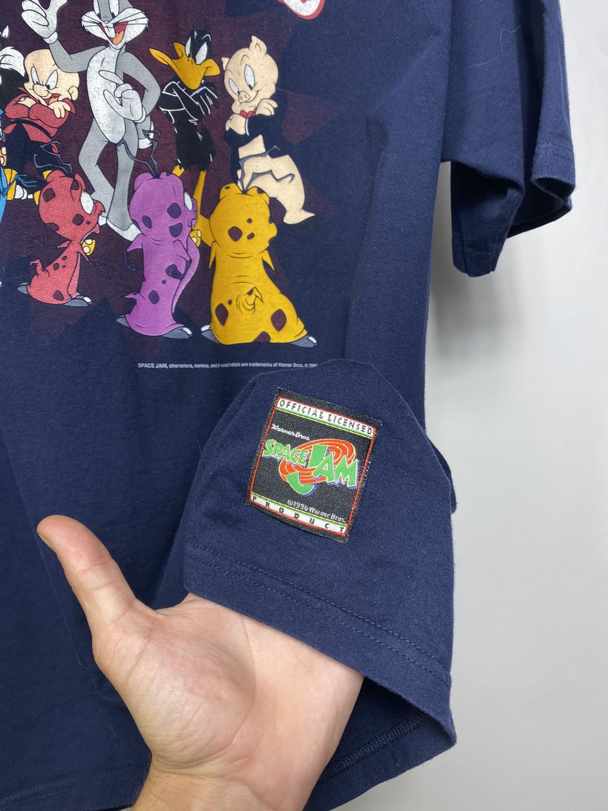 Nutmeg Vintage 1996 Space Jam Looney Tunes Taz Team Nutmeg T-shirt Size US XL / EU 56 / 4 - 6 Thumbnail