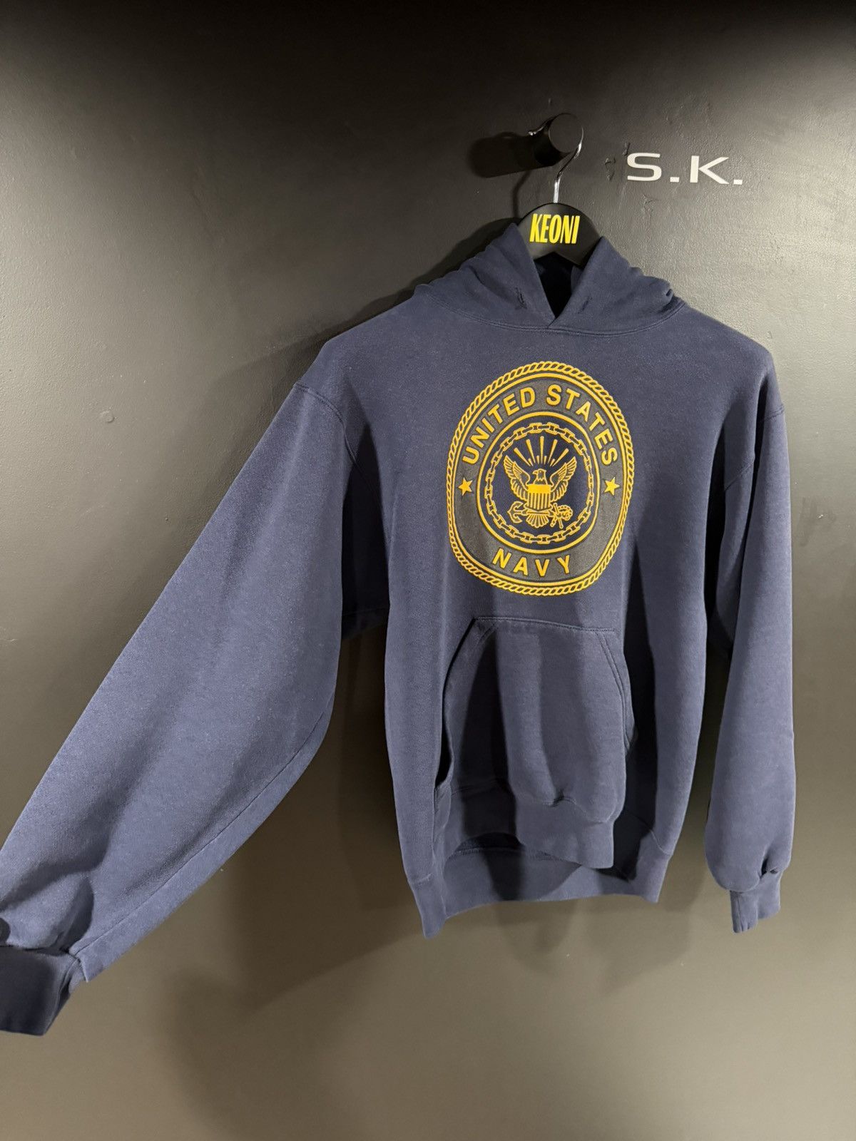 Vintage 2000s Y2K Vintage US Navy Rare Grunge Military Hoodie S Size US S / EU 44-46 / 1 - 3 Thumbnail