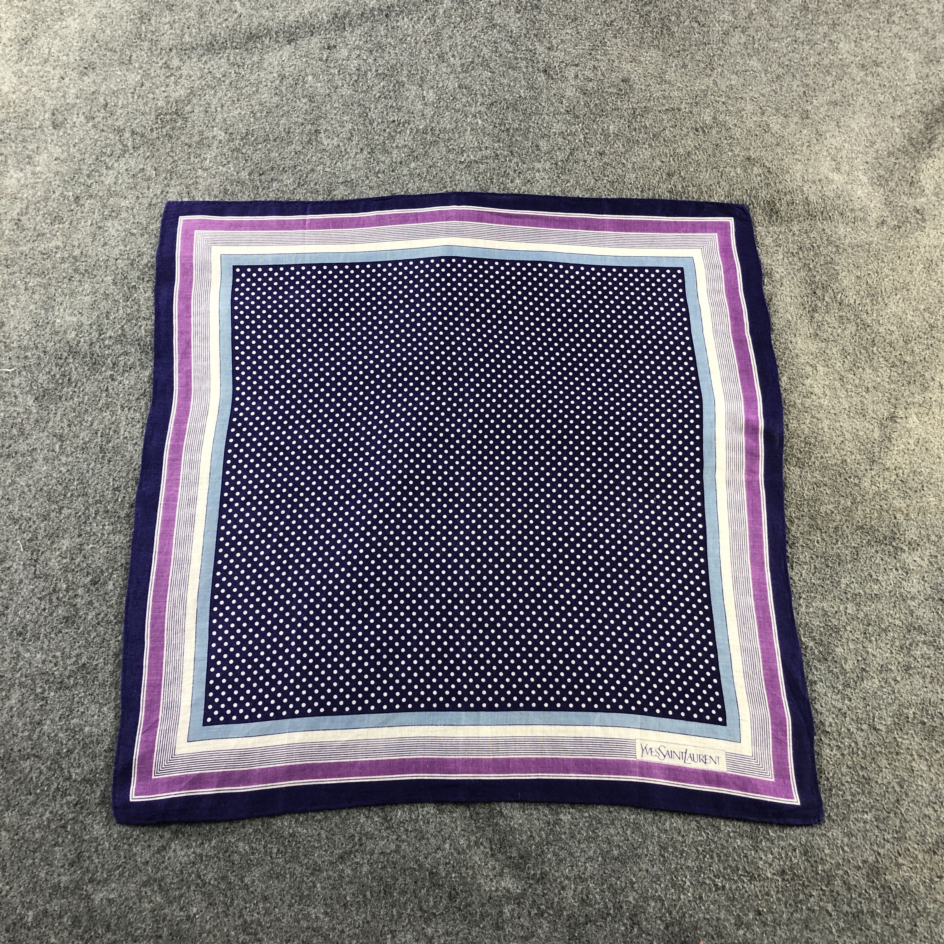 Yves Saint Laurent Yves Saint Laurent Handkerchief Neckerchief Bandana H2618 Size ONE SIZE - 2 Thumbnail