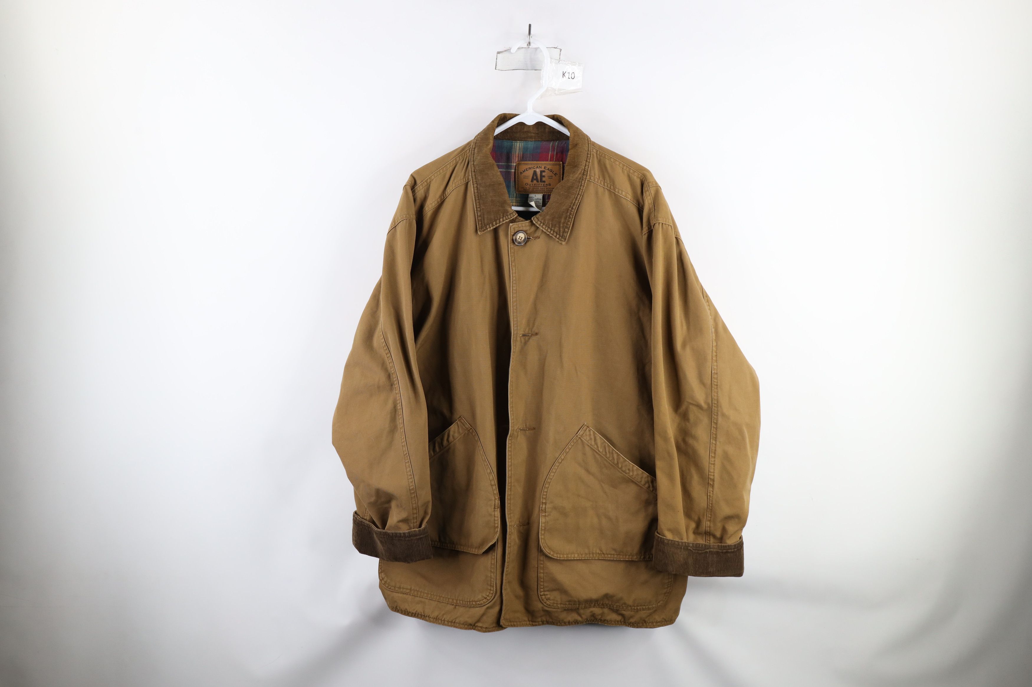 American Eagle Outfitters × Vintage Vintage 90s American Eagle Outfitters Flannel Lined Jacket Size US L / EU 52-54 / 3 - 1 Thumbnail