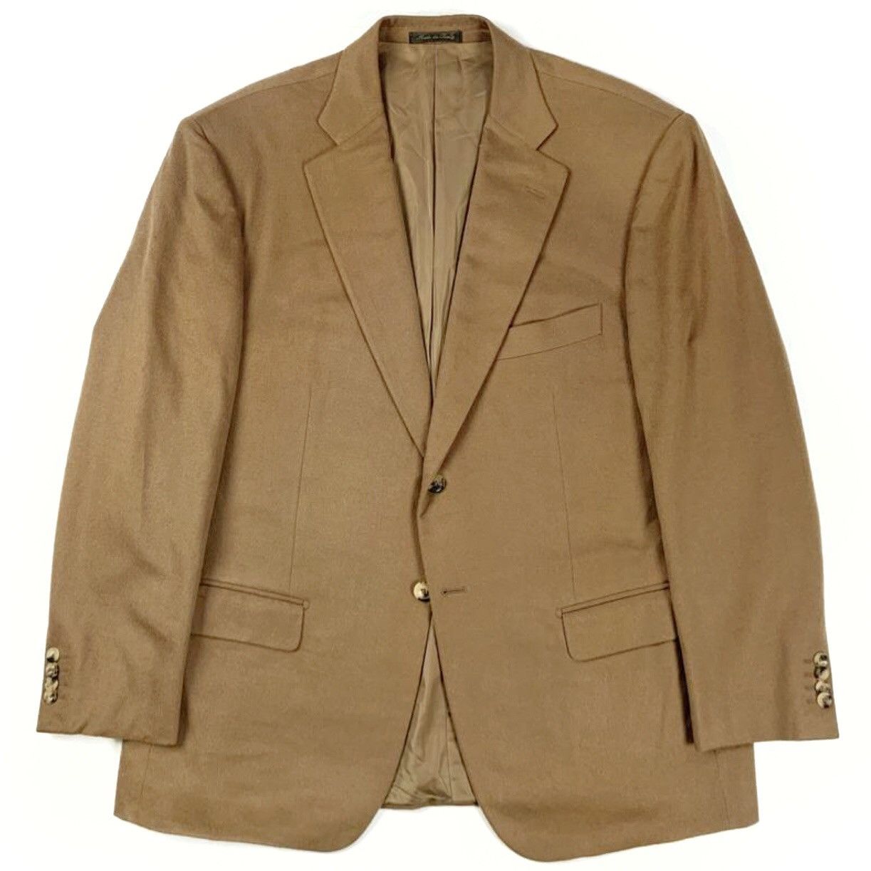 Loro Piana 🧿cashmere/wool 2-button tailored blazer camel/baige Size 52R - 1 Thumbnail