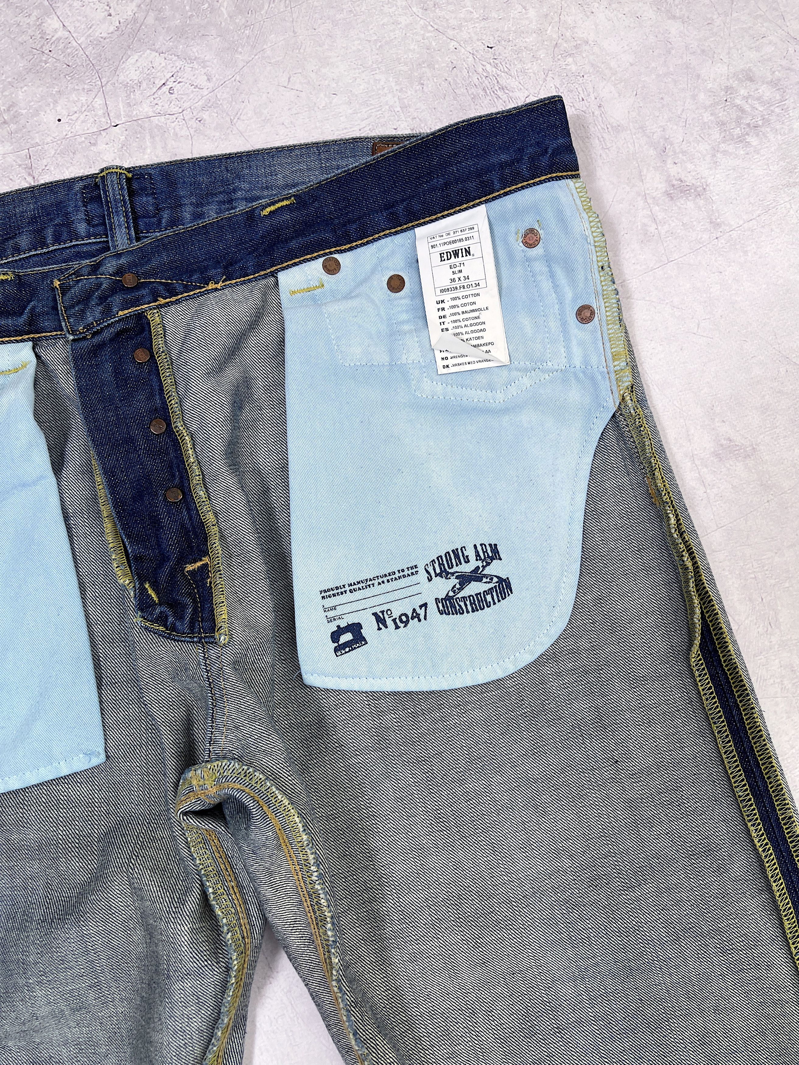 Edwin × Japanese Brand Edwin Denim Pant Jeans ED-71 Slim Size US 36 / EU 52 - 16 Thumbnail