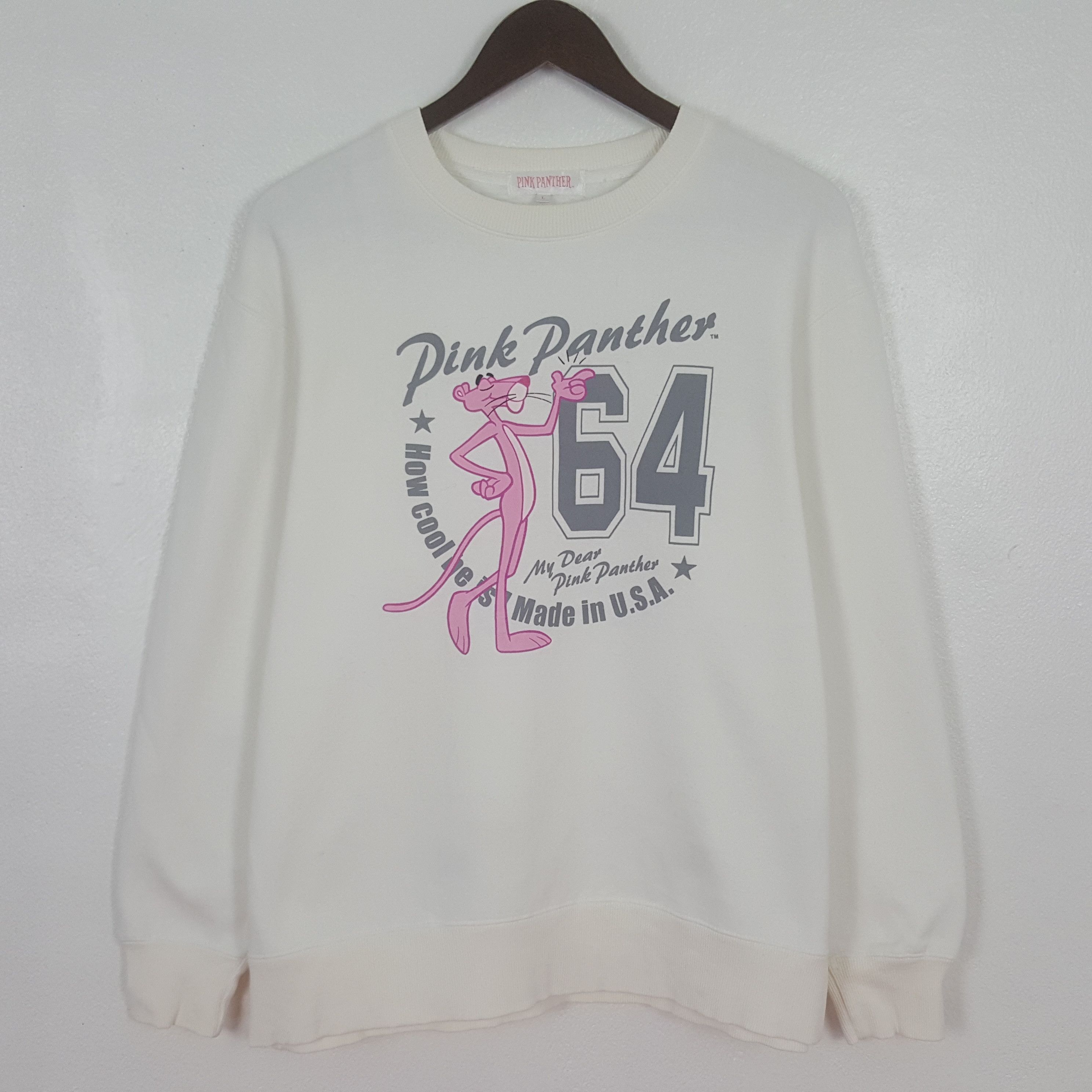 Disney Vintage Pink Panther Sweatshirt Size US M / EU 48-50 / 2 - 1 Thumbnail
