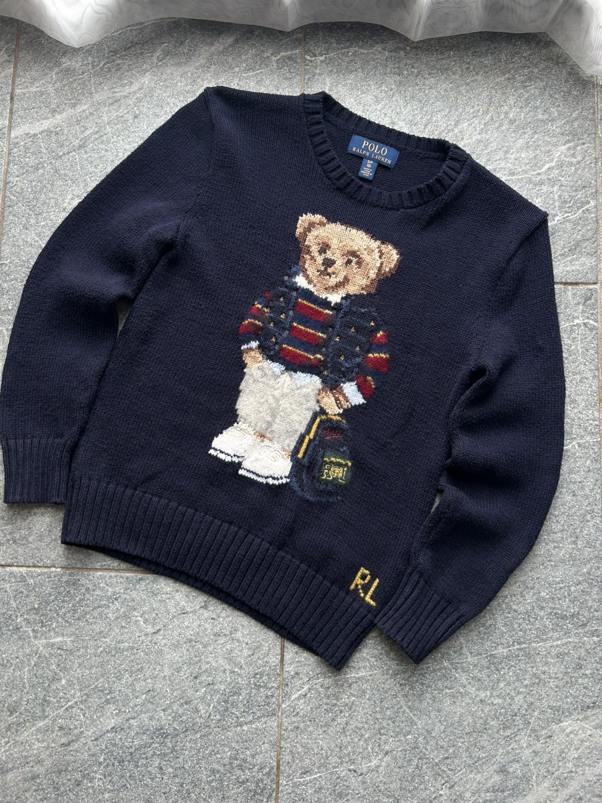 Polo Ralph Lauren Vintage sweater knit PRL polo bear Ralph Lauren kids Size US XXS / EU 40 - 3 Thumbnail