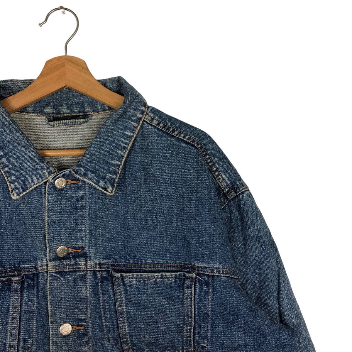 Japanese Brand 🔥Vintage Trucker Denim Jacket J.Crew Japan Issey Miyake Size US L / EU 52-54 / 3 - 6 Thumbnail