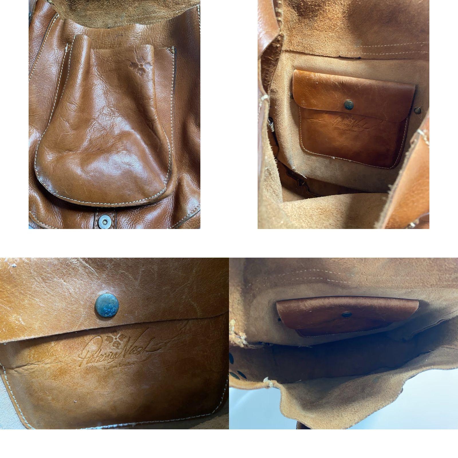Patricia Nash VINTAGE Patricia Nash Barcelona Saddle Bag Italian Leather Brown Women’s Size ONE SIZE - 9 Thumbnail