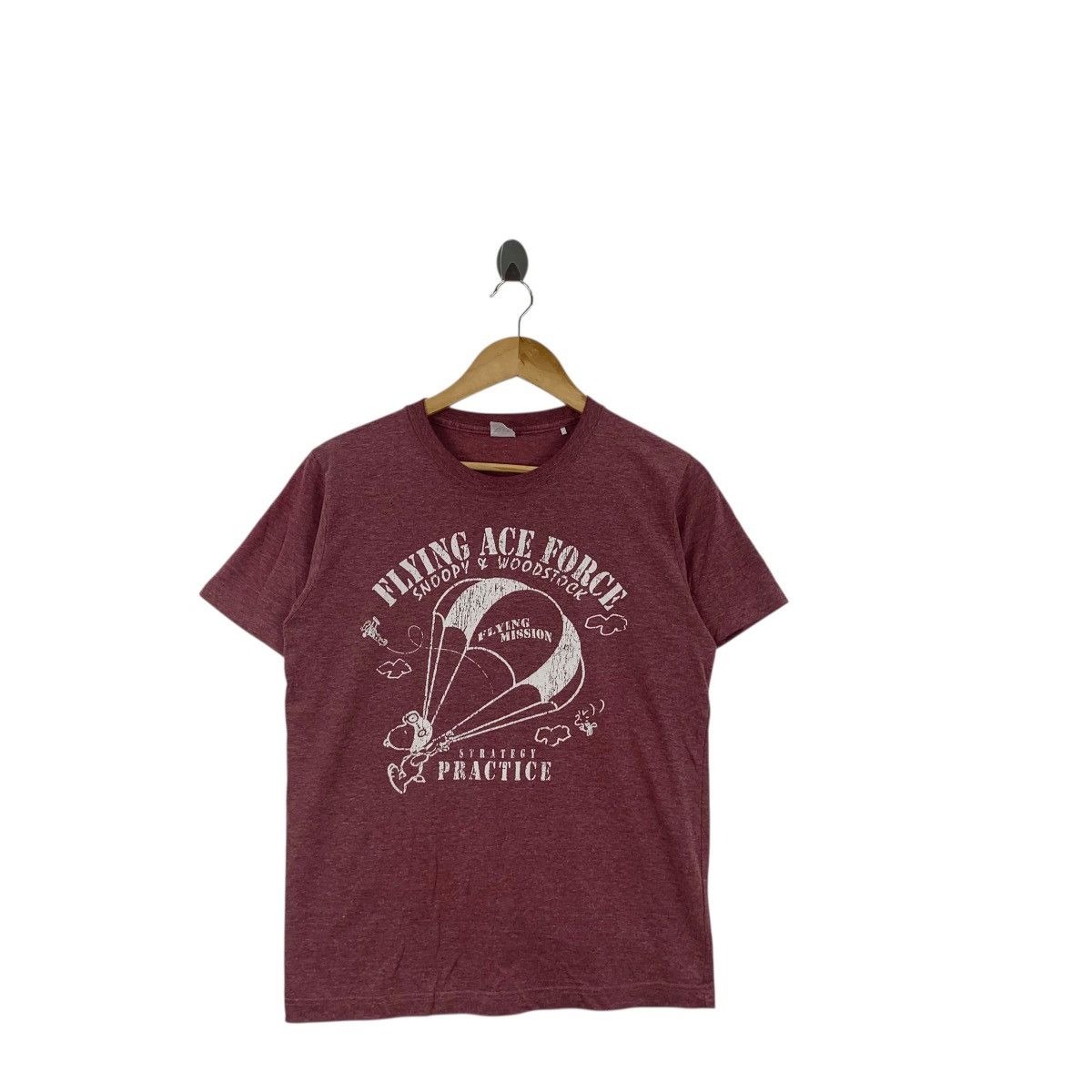 Peanuts Vintage PEANUTS SNOOPY WOODSTOCK Parachutes Tee Shirt Top Size S / US 4 / IT 40 - 3 Thumbnail