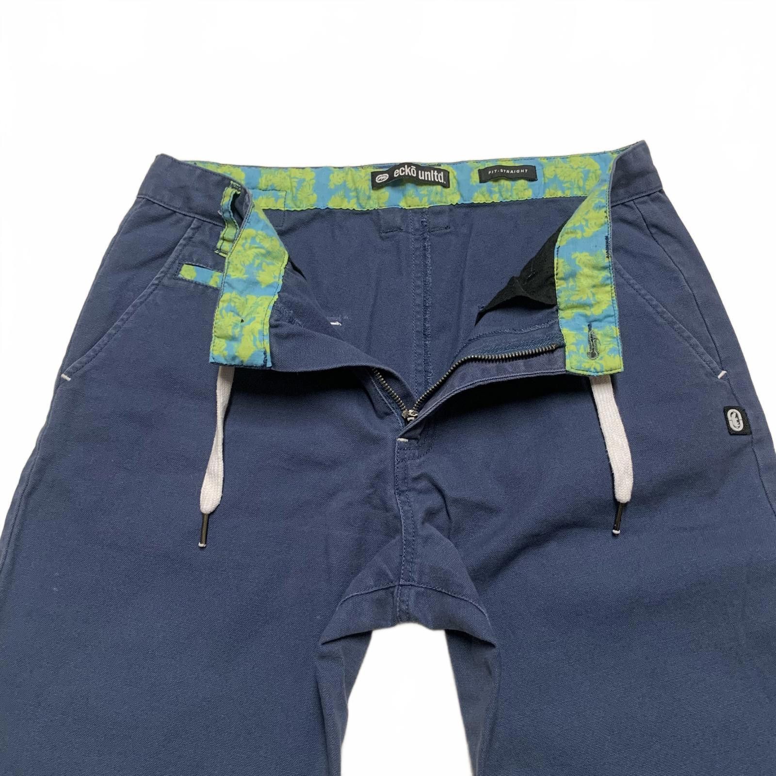 Ecko Unltd. Ecko Unltd. Men's Navy Blue Straight Fit Pants W32 Size US 32 / EU 48 - 11 Thumbnail