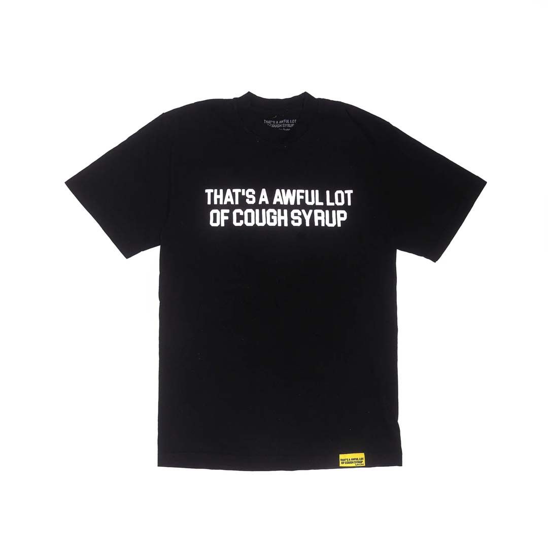 Awful Lot of Cough Syrup Black Spell Out Tee Size US S / EU 44-46 / 1 - 1 Thumbnail