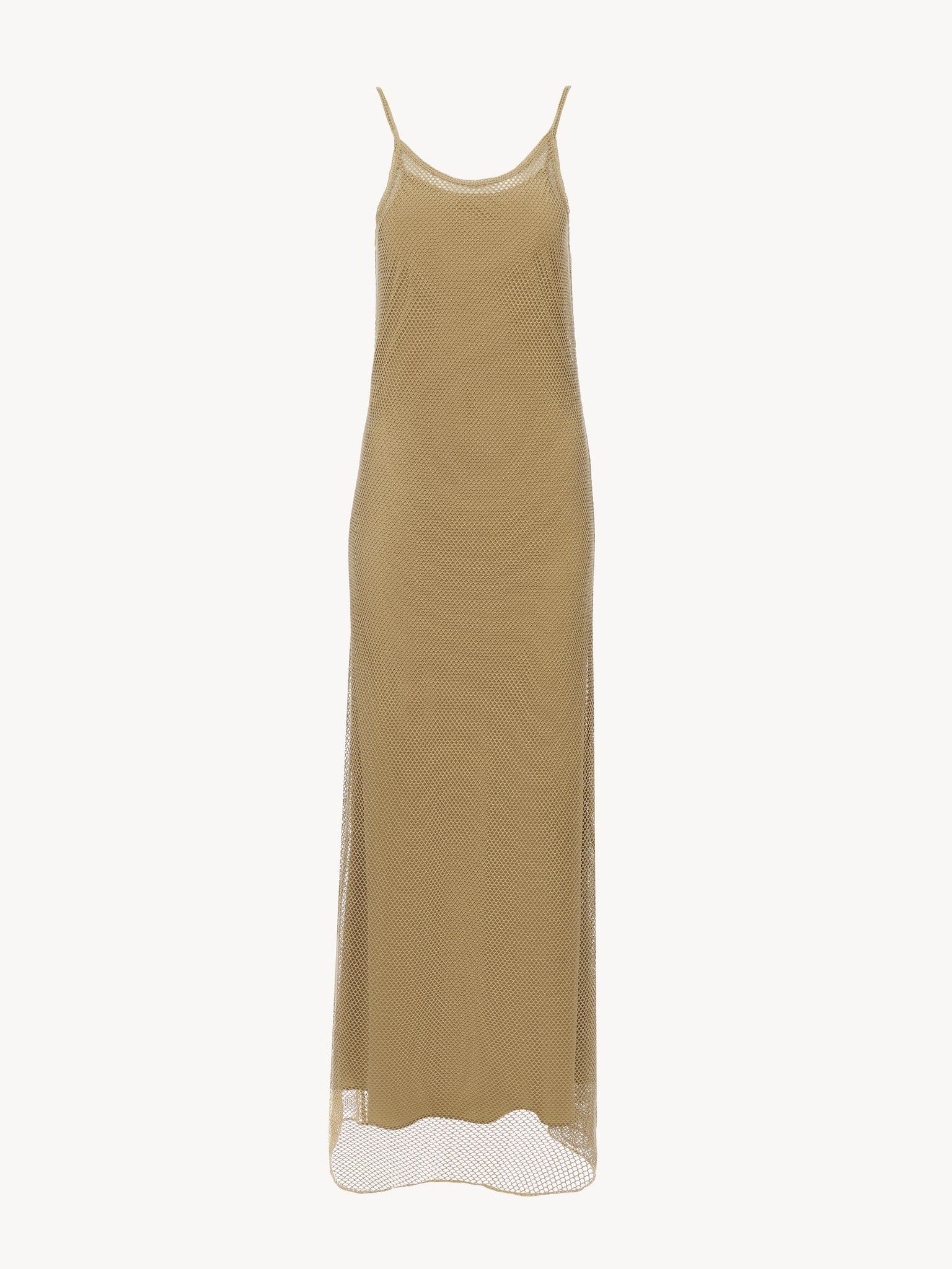 Chloe o1loc1c0325 CHC24 Dress in Safari Khaki Size M / US 6-8 / IT 42-44 - 1 Thumbnail