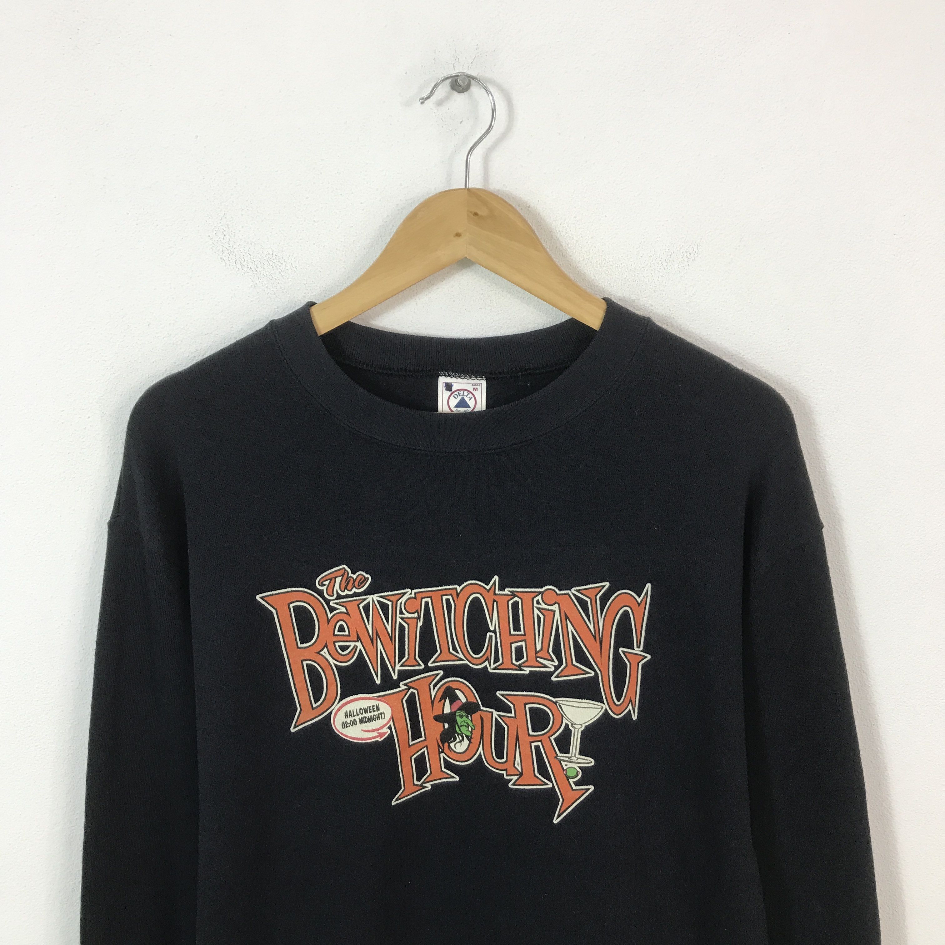 Delta Vintage 90s the bewitching hour sweatshirt K62B9 Size US M / EU 48-50 / 2 - 2 Thumbnail