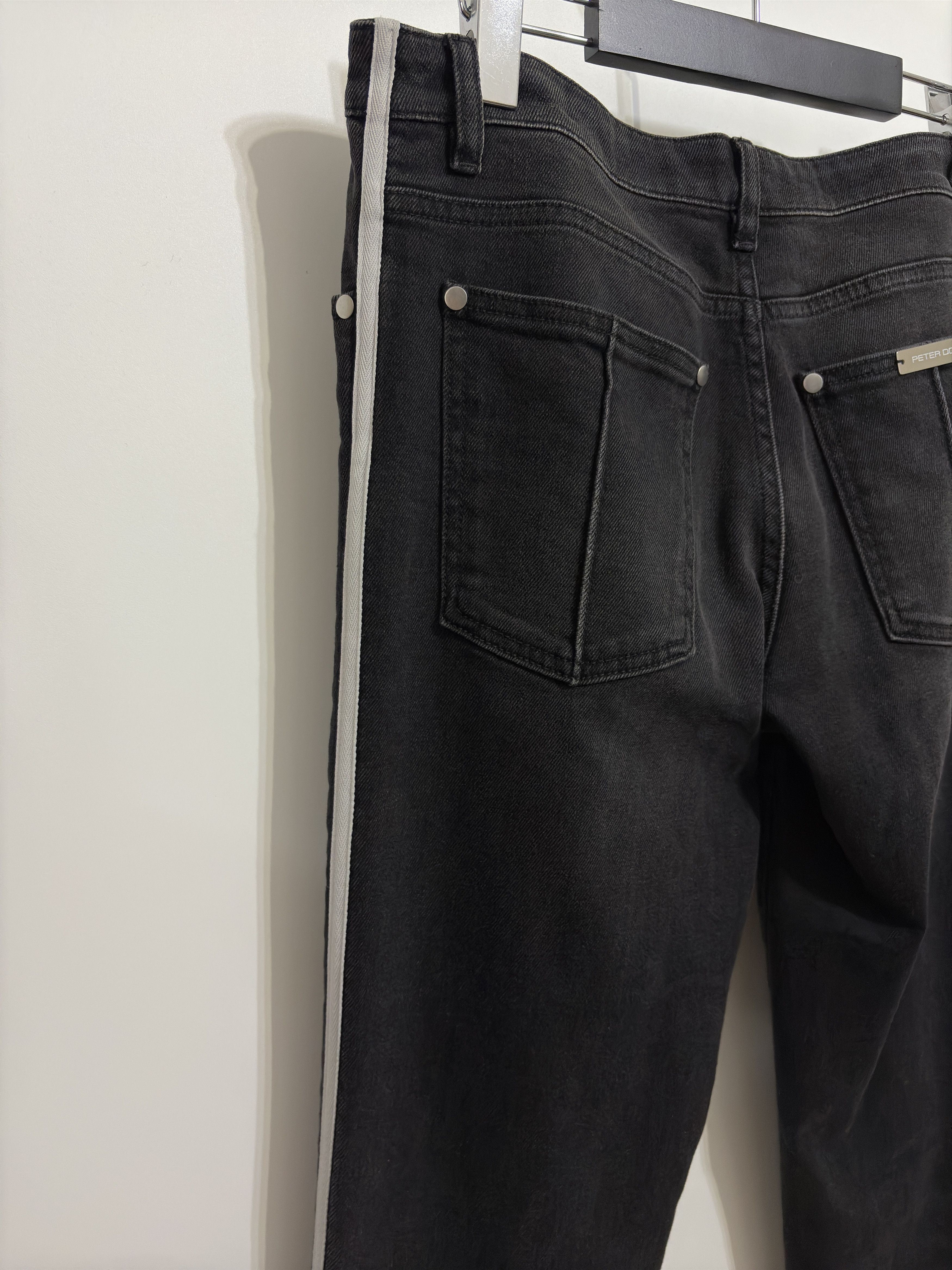 Peter Do 22FW Tattooed Black Denim Pants Size US 28 / EU 44 - 7 Thumbnail