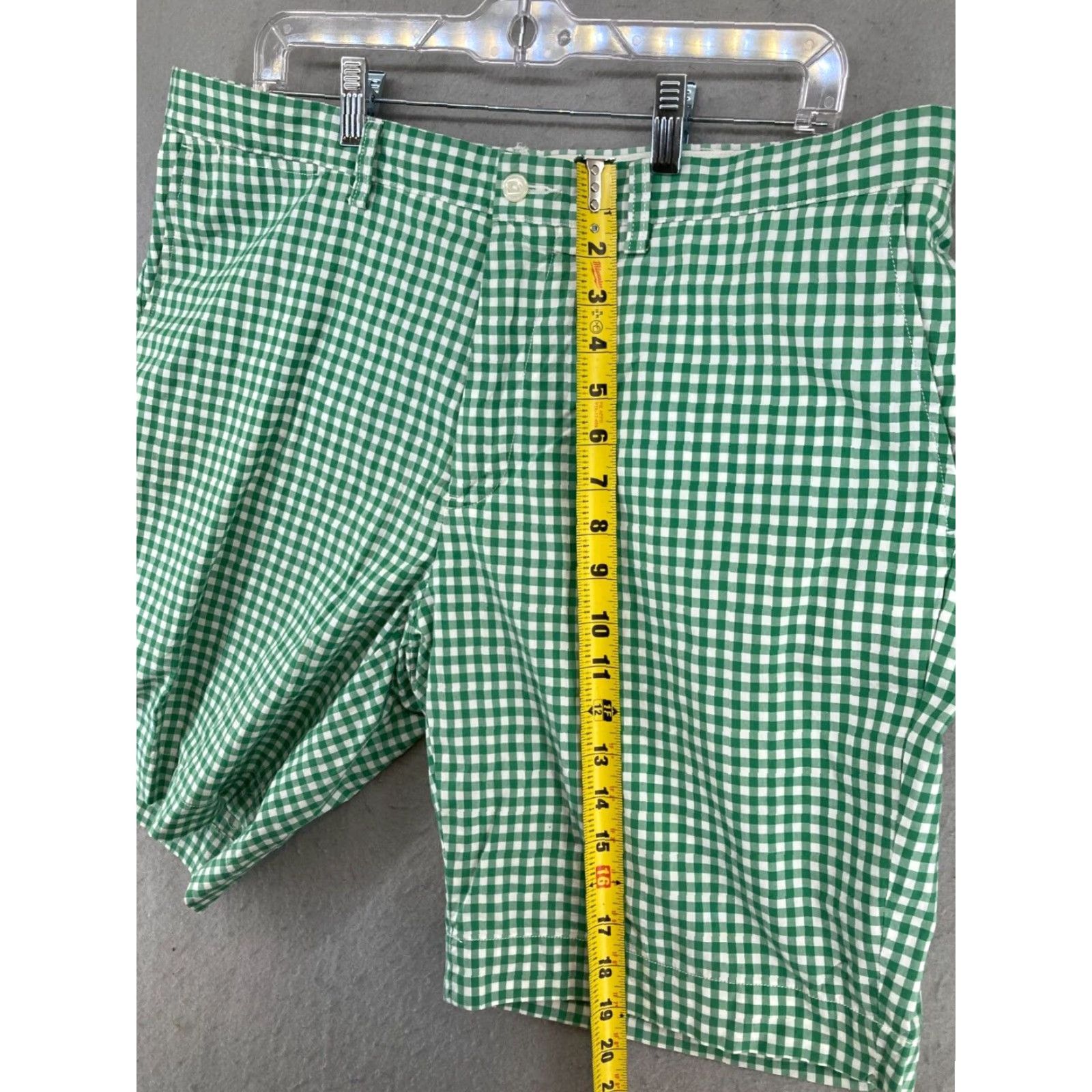Polo Ralph Lauren Polo Ralph Lauren Mens Shorts 38 Green Check Preppy Size US M / EU 48-50 / 2 - 3 Thumbnail