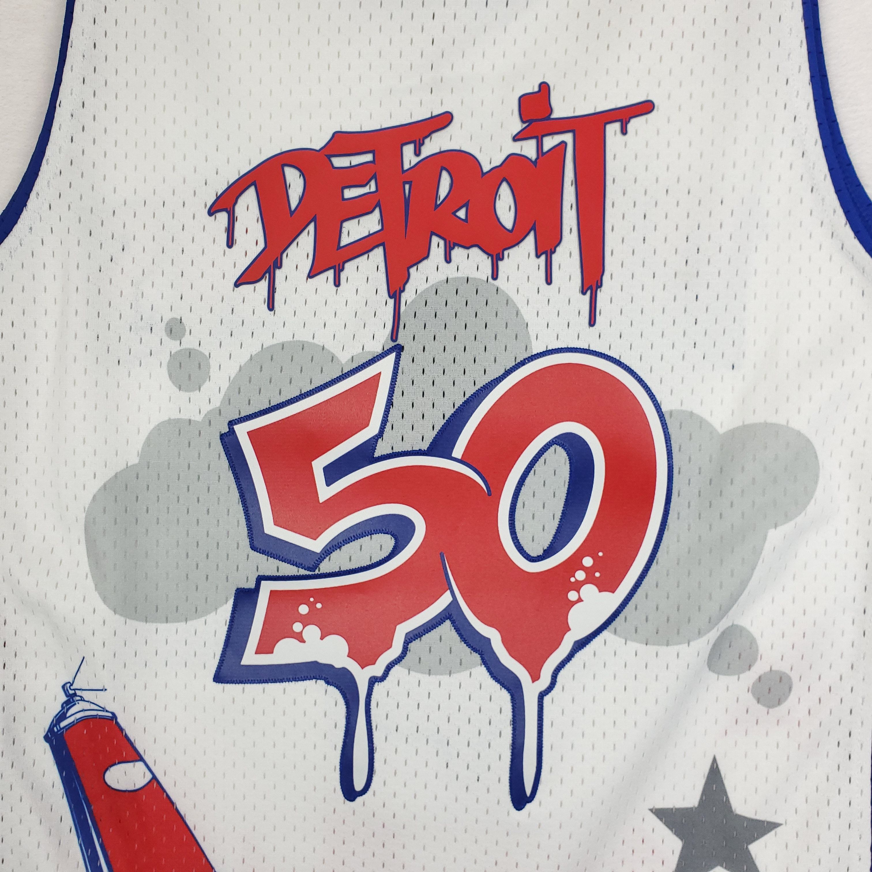 Mitchell & Ness Detroit Pistons Tats Cru Mitchell & Ness NBA Jersey Large Size US L / EU 52-54 / 3 - 11 Thumbnail