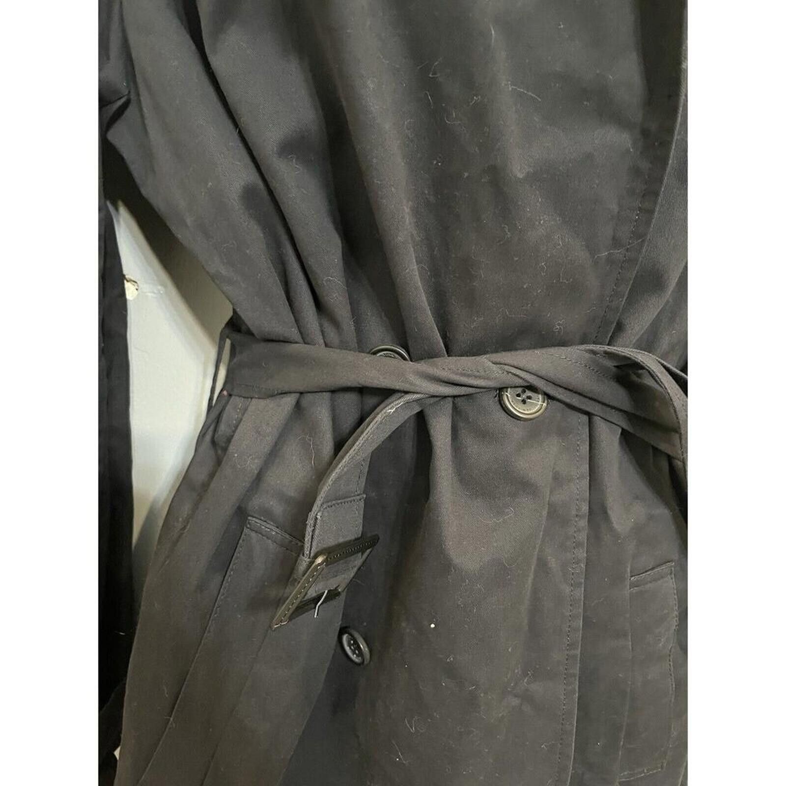 Other Classic Women's Black Trench Coat LG Size L / US 10 / IT 46 - 4 Thumbnail