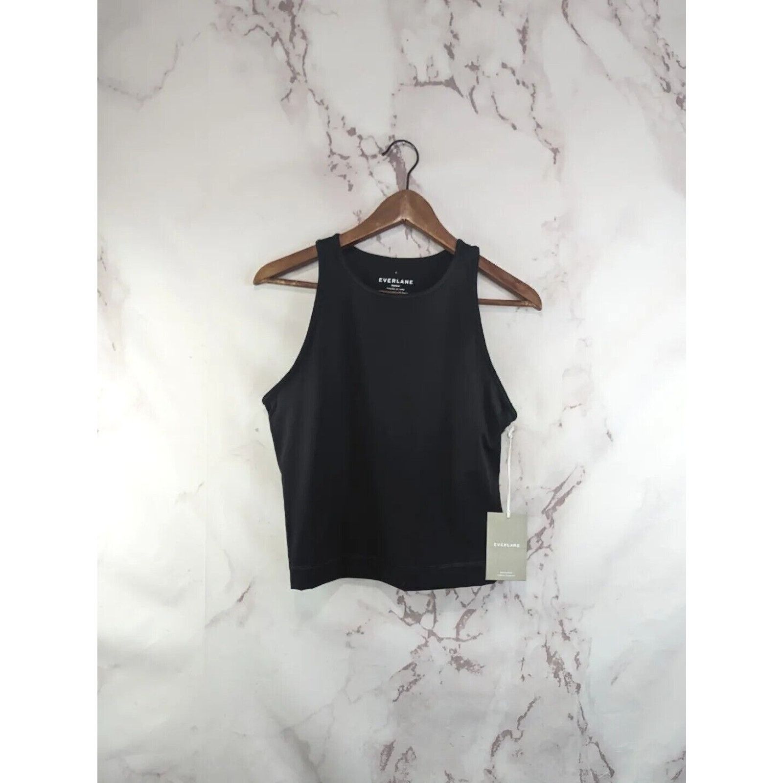 Everlane Everlane Tank Top Womens Small Black Crop The Perform Bra Size S / US 4 / IT 40 - 1 Thumbnail