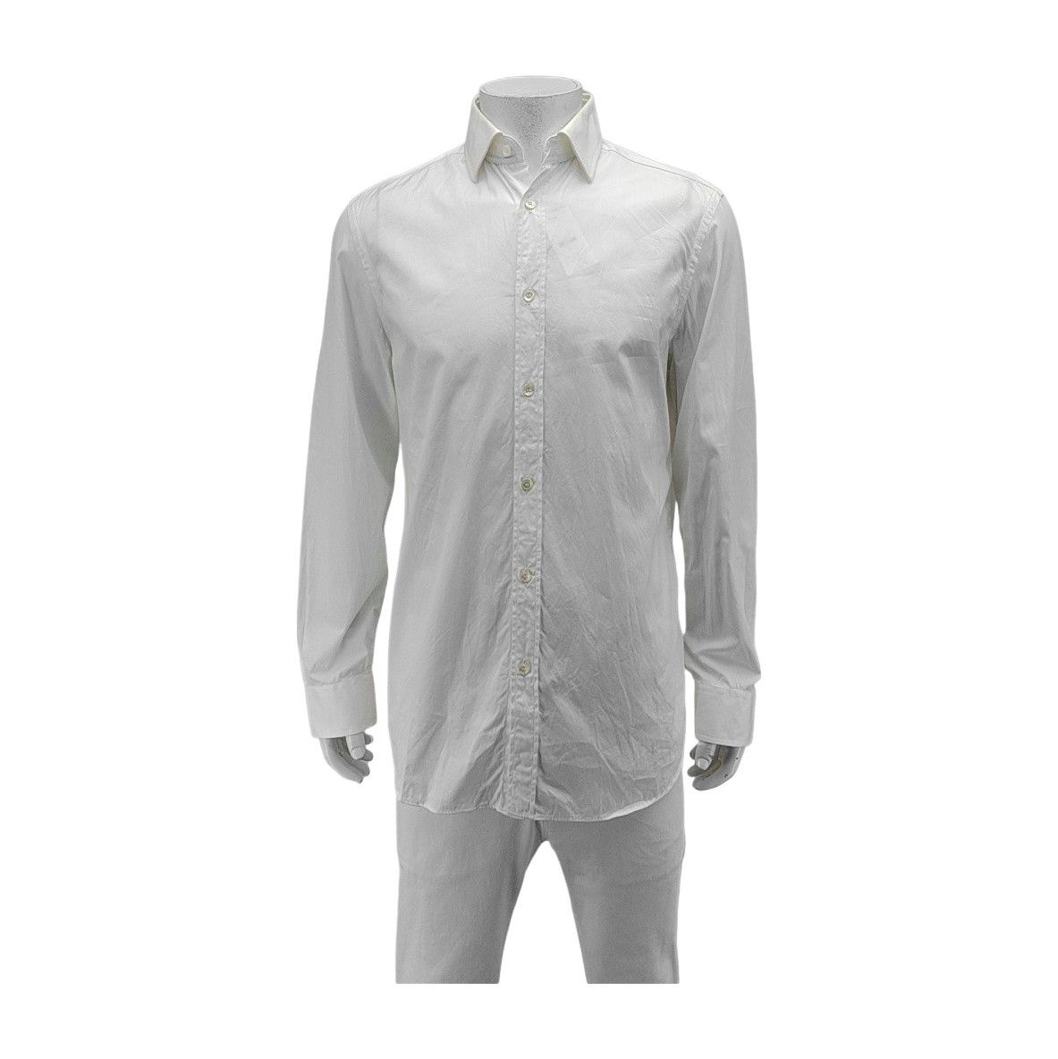 Burberry Burberry London White Cotton Shirt Size 39 Size US M / EU 48-50 / 2 - 1 Thumbnail