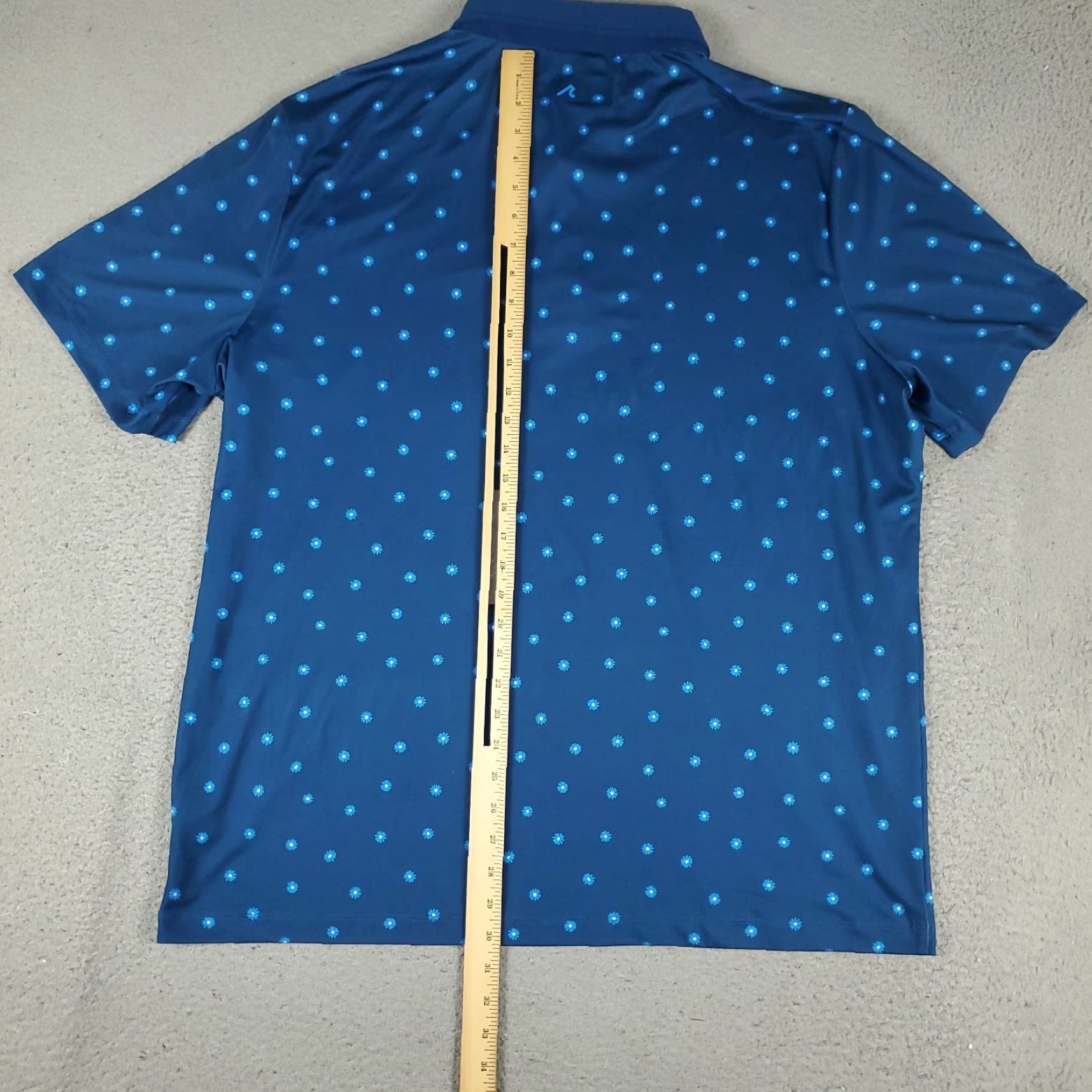 Vintage Redvanly Polo Shirt Mens 2XL Blue Floral Short Sleeve Golf Polo Shirt Casual Dress Shirt Men Size US XXL / EU 58 / 5 - 6 Thumbnail