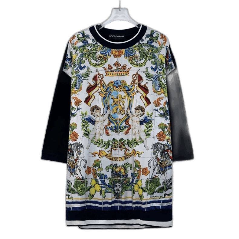 Dolce & Gabbana Dolce&Gabbana Colorful Angel Print T-Shirt Size US XXL / EU 58 / 5 - 1 Thumbnail
