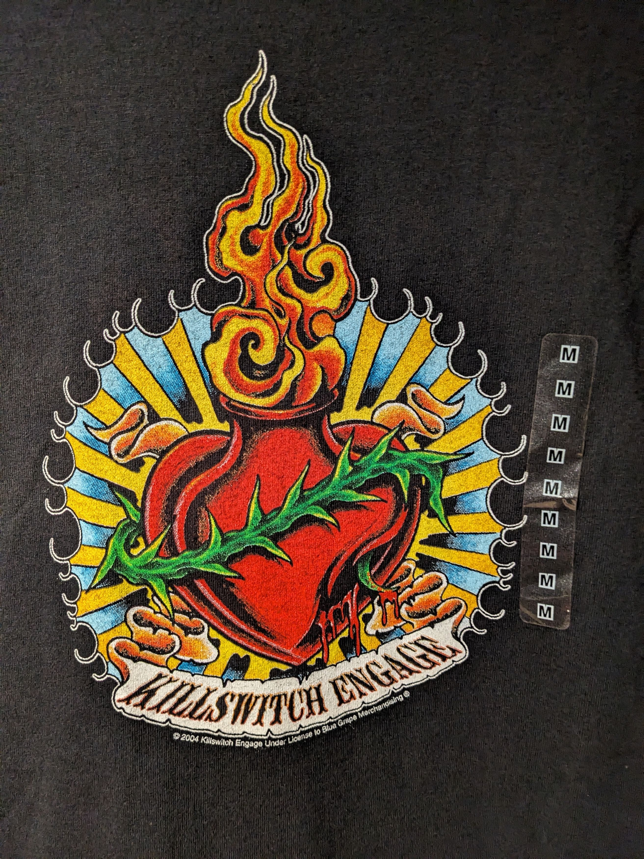 Band Tees Vintage 2004 Killswitch Engage Heart Tattoo Band T-Shirt Size US M / EU 48-50 / 2 - 2 Thumbnail