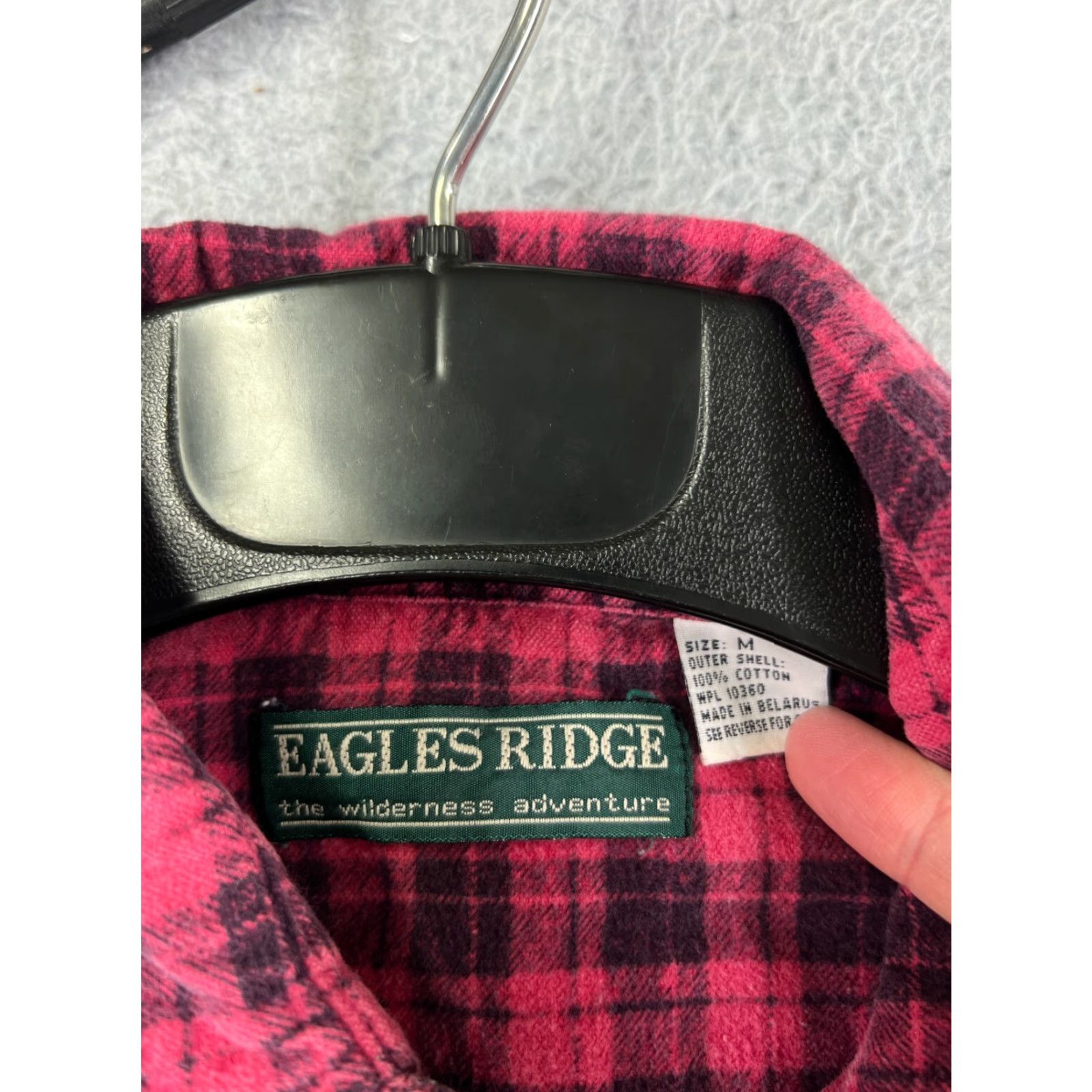 Vintage VINTAGE Eagles Ridge Shirt Men M Pink Plaid 100% Cotton Flannel Pockets Button-Up Decade: 90s Theme: Camping, Outdoor, American Mens Size US M / EU 48-50 / 2 - 3 Thumbnail