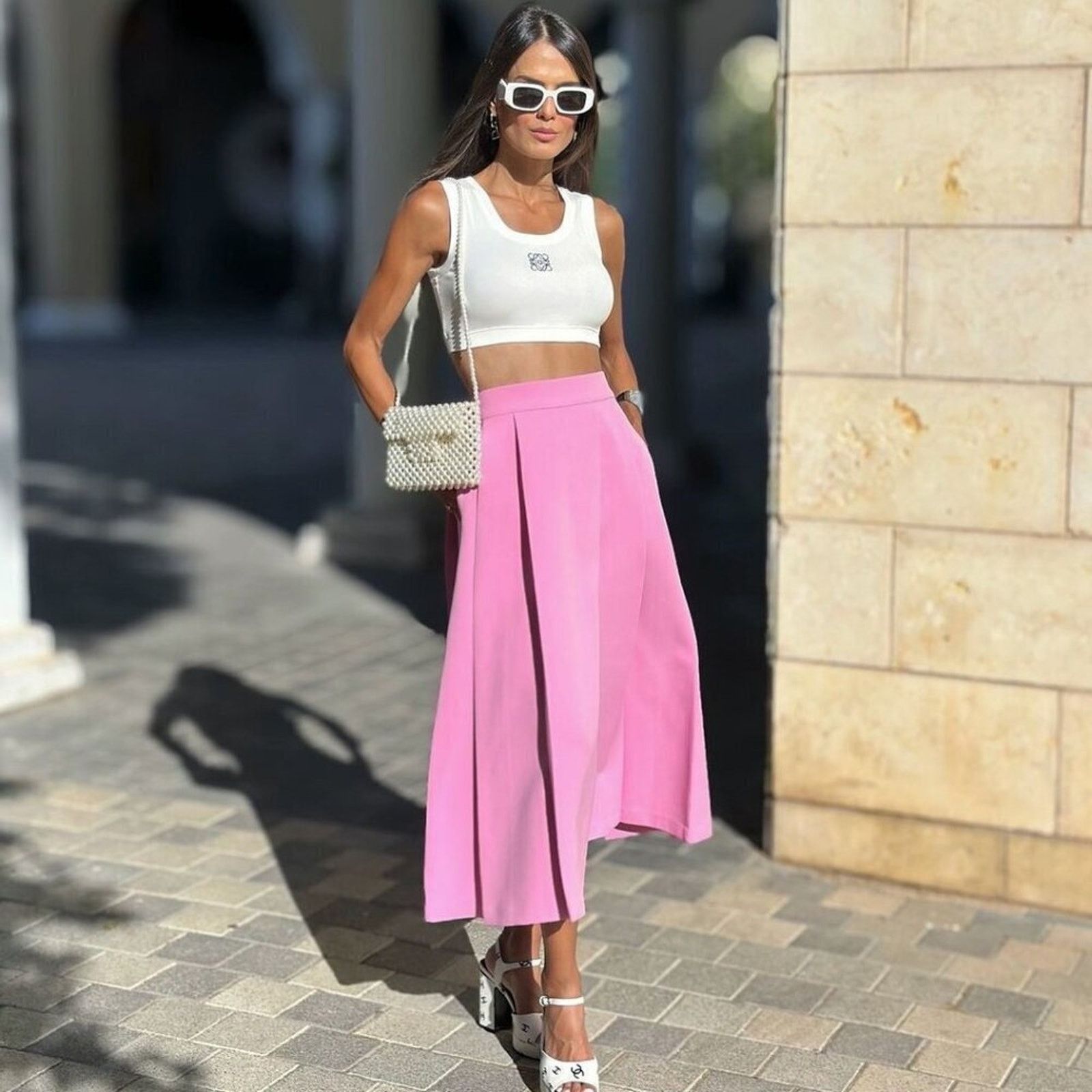 Zara ZARA A-Line Midi Skirt NWT LAST ONE!!! Size 29" - 14 Thumbnail