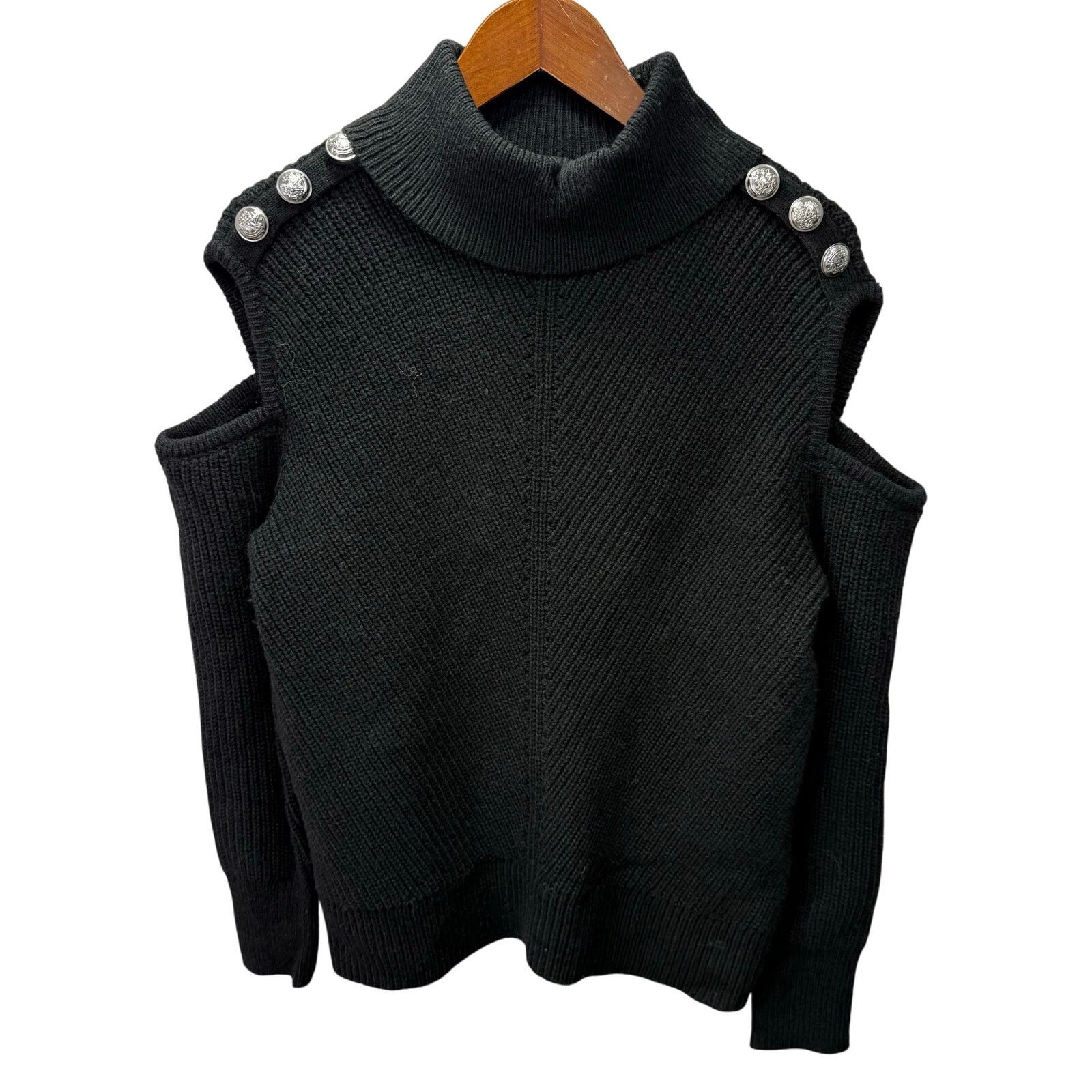 Macys Macys Sweater M Cold Shoulder Chunky NEW #G711 Size M / US 6-8 / IT 42-44 - 4 Thumbnail