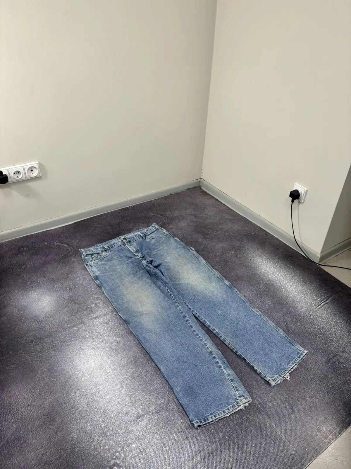 Dickies × Vintage Vintage Dickies Faded Washed Blue Denim Hype Baggy Jeans Size US 38 / EU 54 - 5 Thumbnail