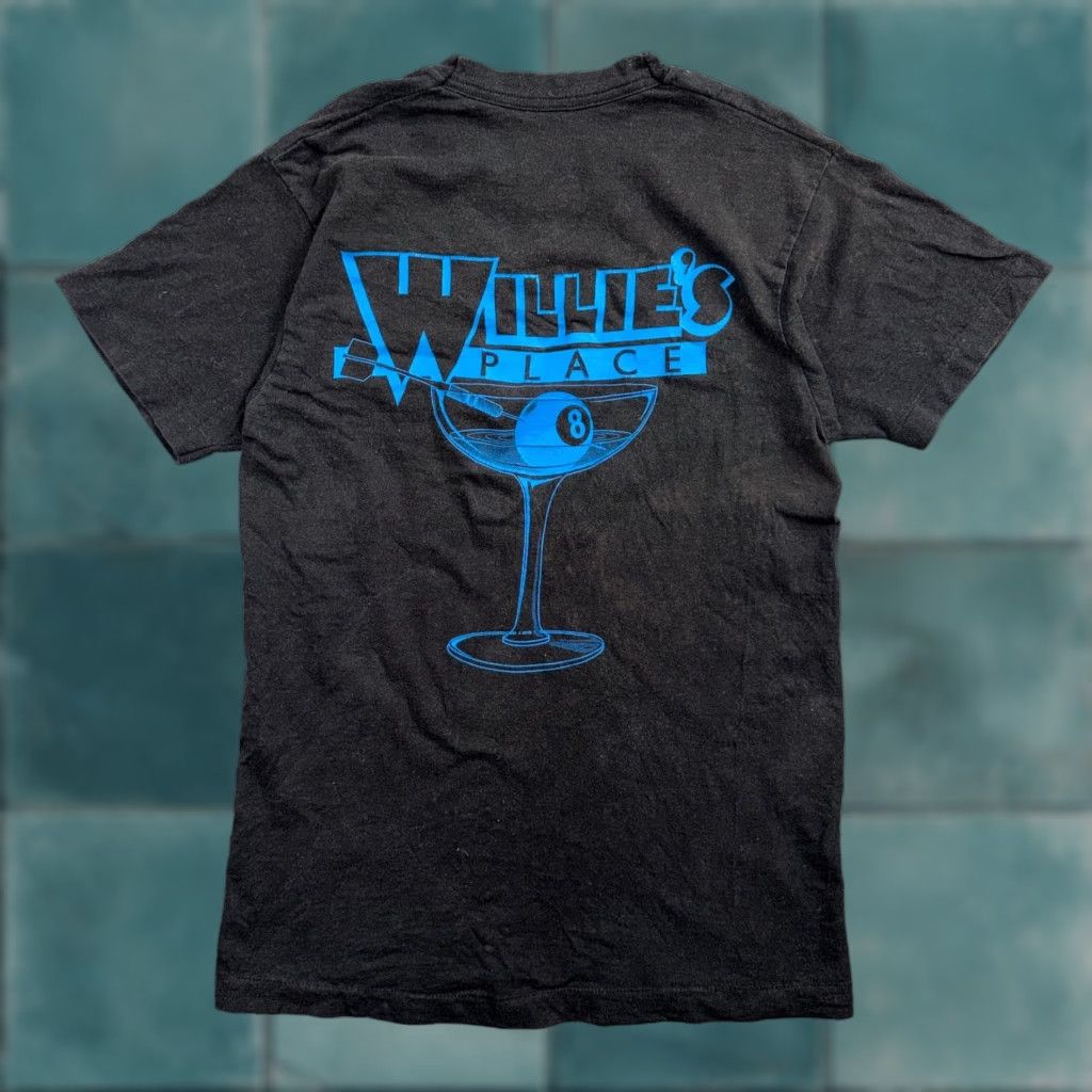 Vintage VINTAGE Willies Place T Shirt Willie Nelson Music Bar Promo Rare 1980s Texas Black Crew Neck Short Sleeve Men S Vintage Graphic Print 70s 80s 90s Size US S / EU 44-46 / 1 - 1 Thumbnail