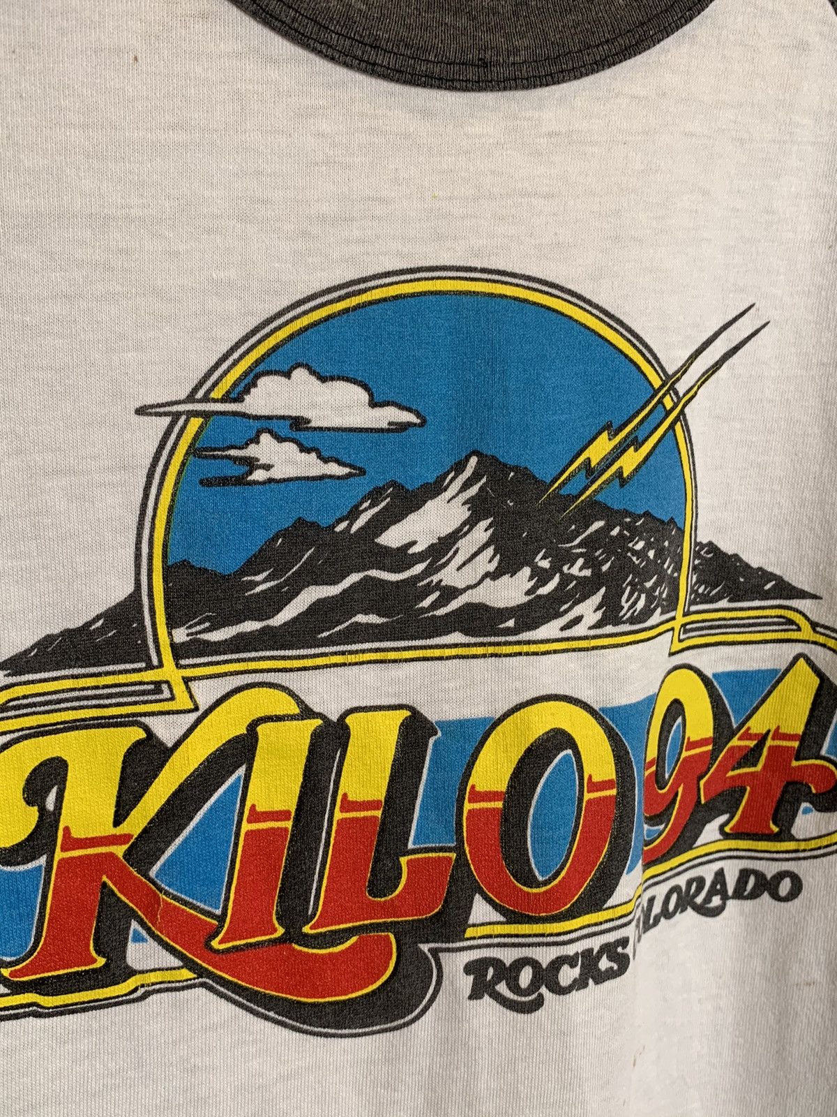 RARE* Vintage 80s KILO 94 Rocks Colorado Radio Station Shirt