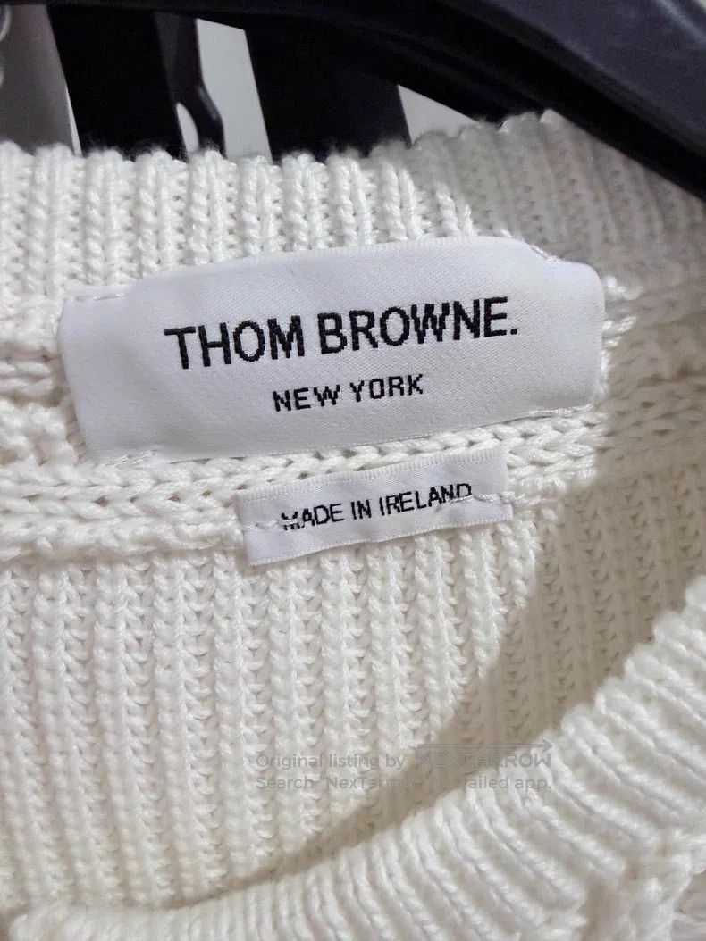 Thom Browne Thom Browne White Knit Cardigan Size XS / US 0-2 / IT 36-38 - 2 Thumbnail