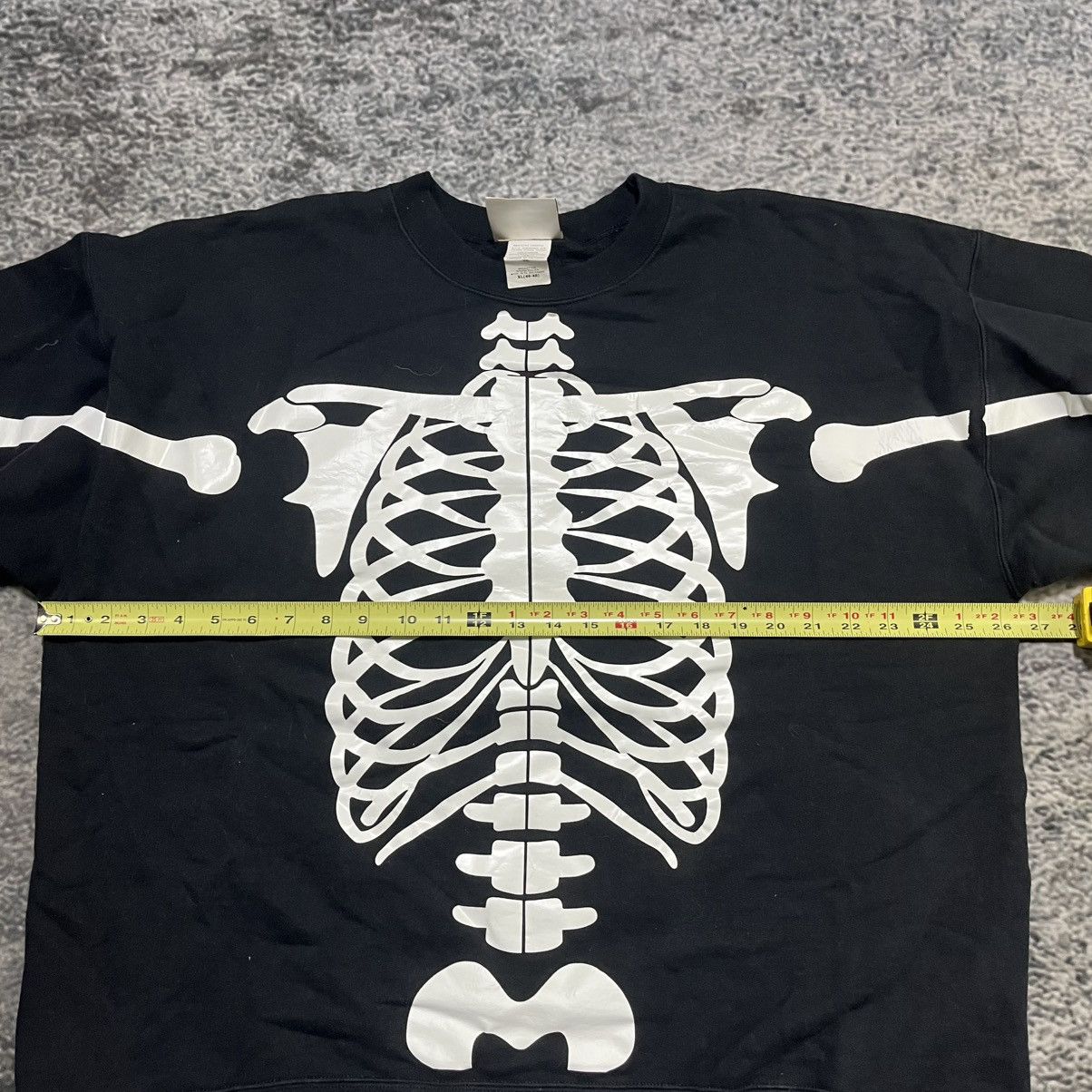 Vintage Vintage 90s Skeleton Grunge Skater Halloween Horror Crewneck Size US XL / EU 56 / 4 - 14 Thumbnail