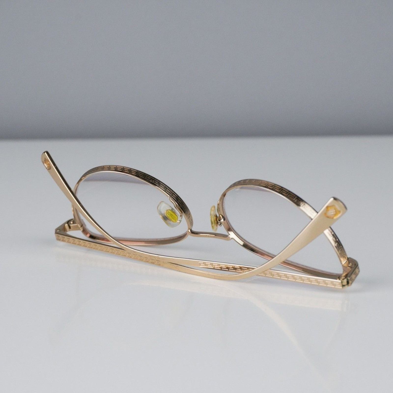 Versace Versace greca medusa logo gold eyewear glasses Size ONE SIZE - 8 Thumbnail