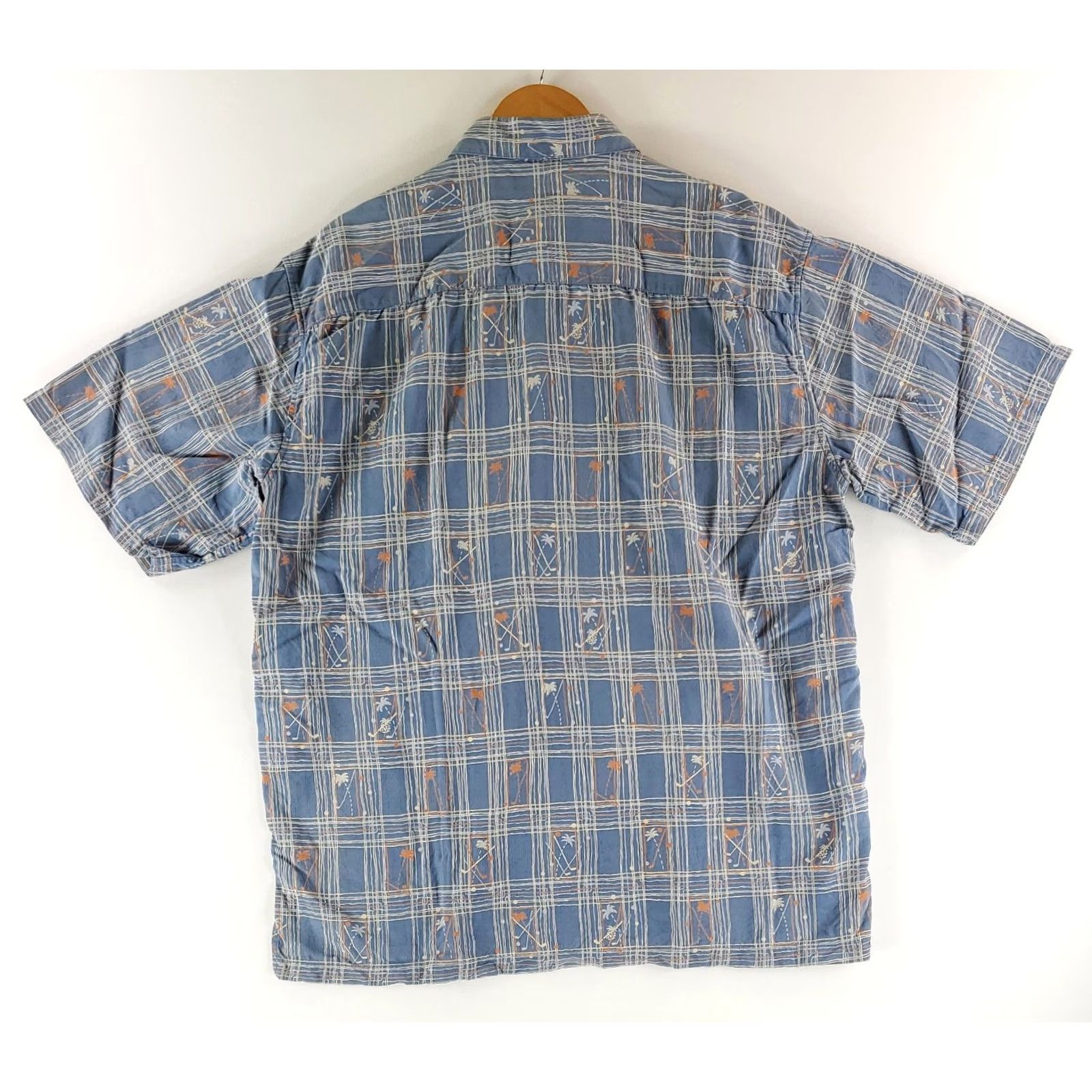 Tori Richard Tori Richard Shirt XL Mens Blue 100% Silk Button Up Short Sleeve Golf Palm Trees Button Up Shirt Blue Mens XL Size US XL / EU 56 / 4 - 4 Thumbnail