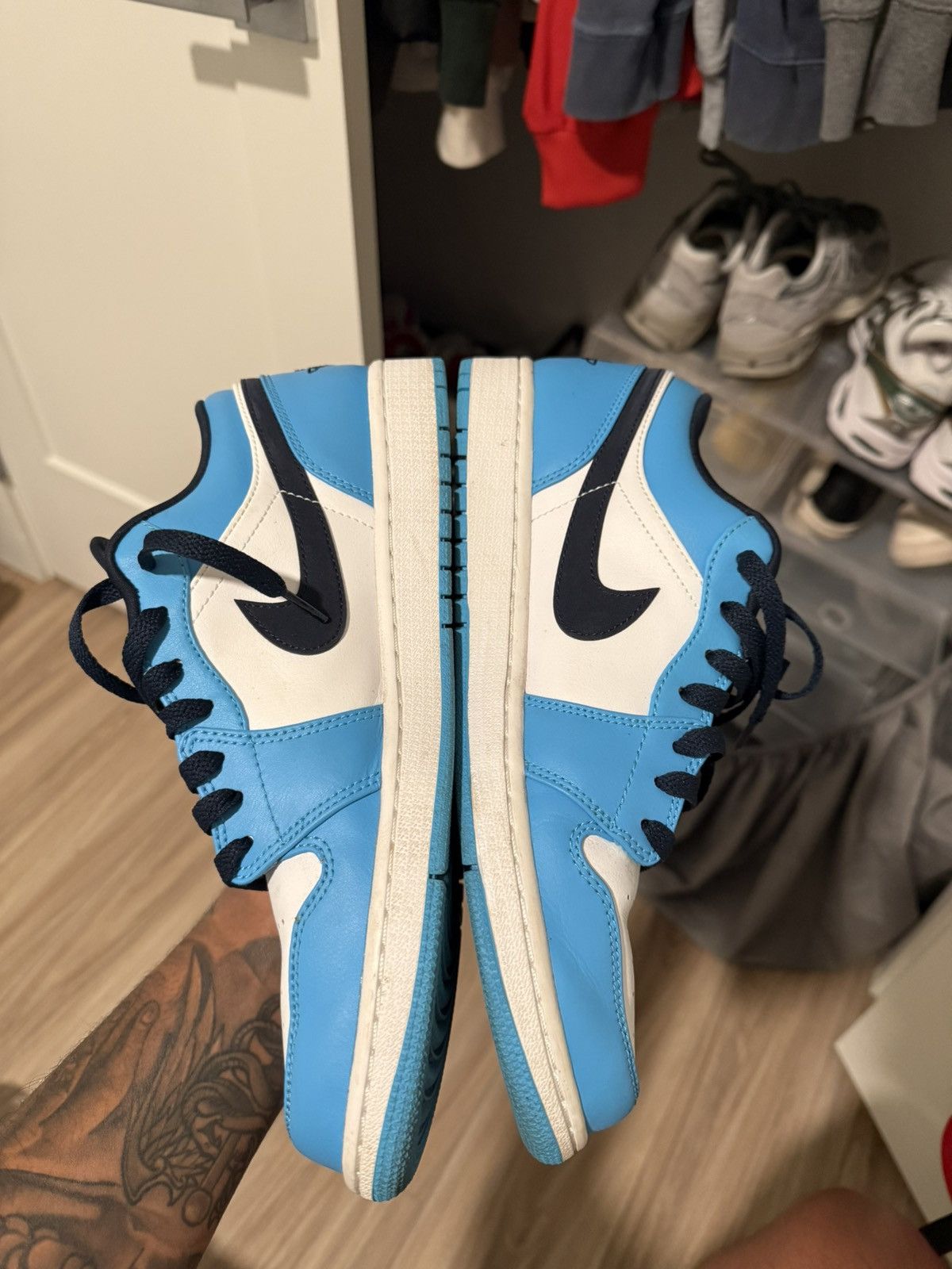 Nike Air Jordan 1 Low ‘UNC’ Size US 10.5 / EU 43-44 - 4 Thumbnail