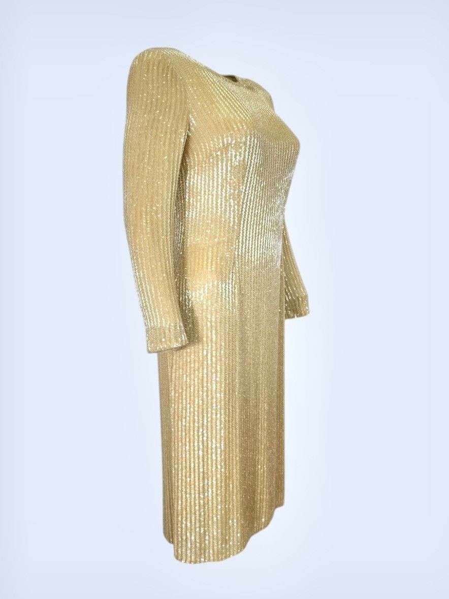 Ralph Lauren Purple Label Ralph Lauren Purple Label midi dress in sequined and beaded Size S / US 4 / IT 40 - 2 Thumbnail