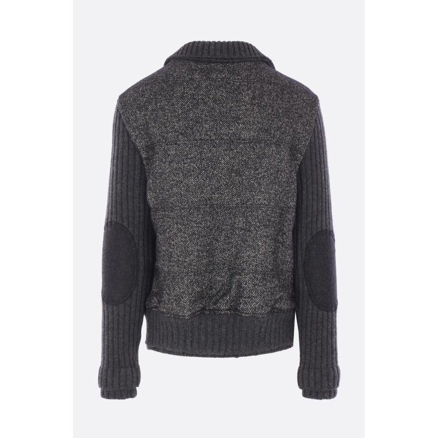 Dolce & Gabbana DOLCE & GABBANA Houndstooth Knit Padded Jacket New & Authent Size US XL / EU 56 / 4 - 2 Thumbnail